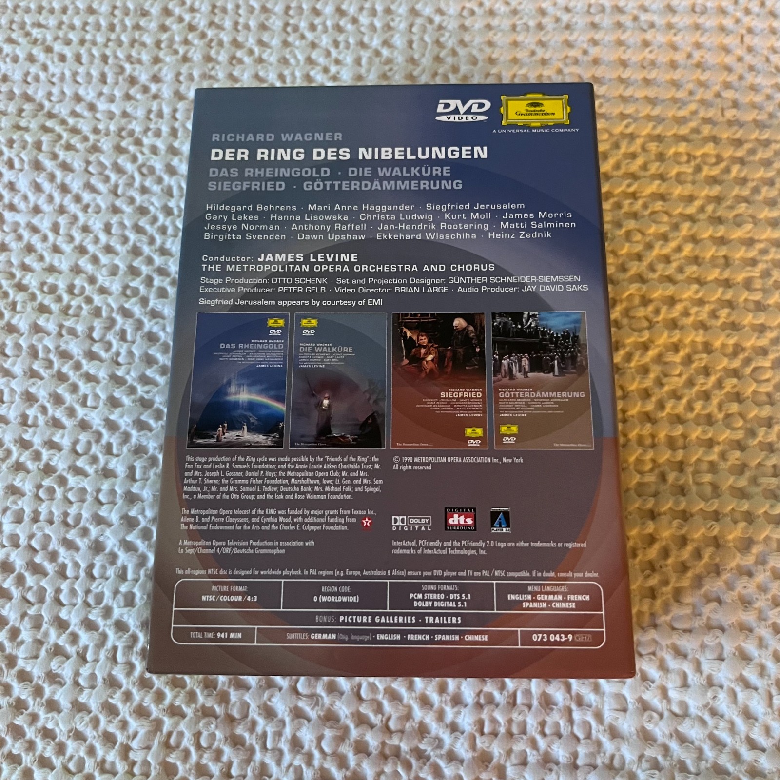 Der Ring des Nibelungen (DVD, 2004, 7-Disc Box Set) Richard Wagner Metropolitan