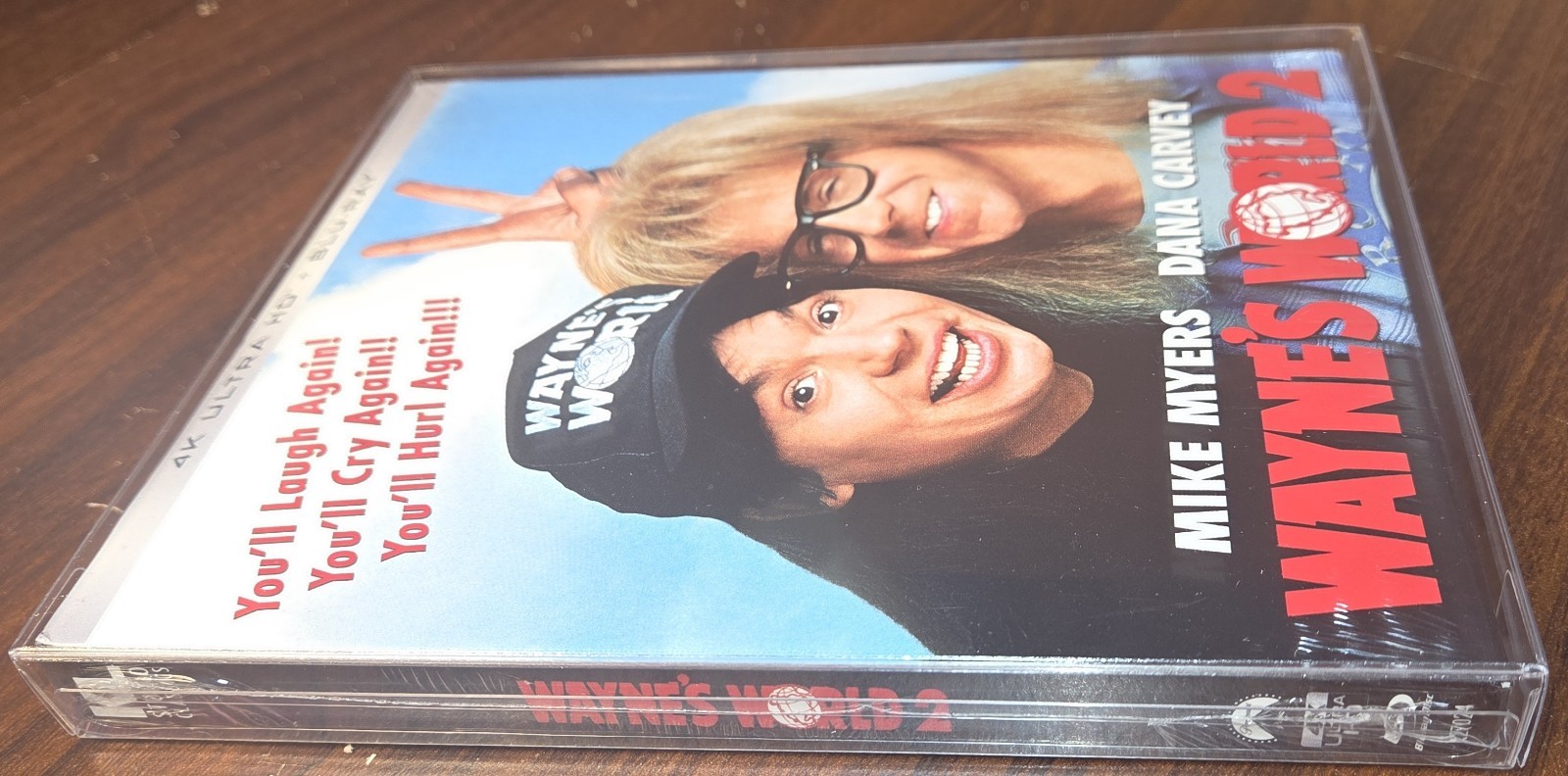 Wayne’s World 2 (4K/Blu-ray) SLIPCOVER-w/PROTECTIVE SLEEVE-NEW-Free Box Shipping