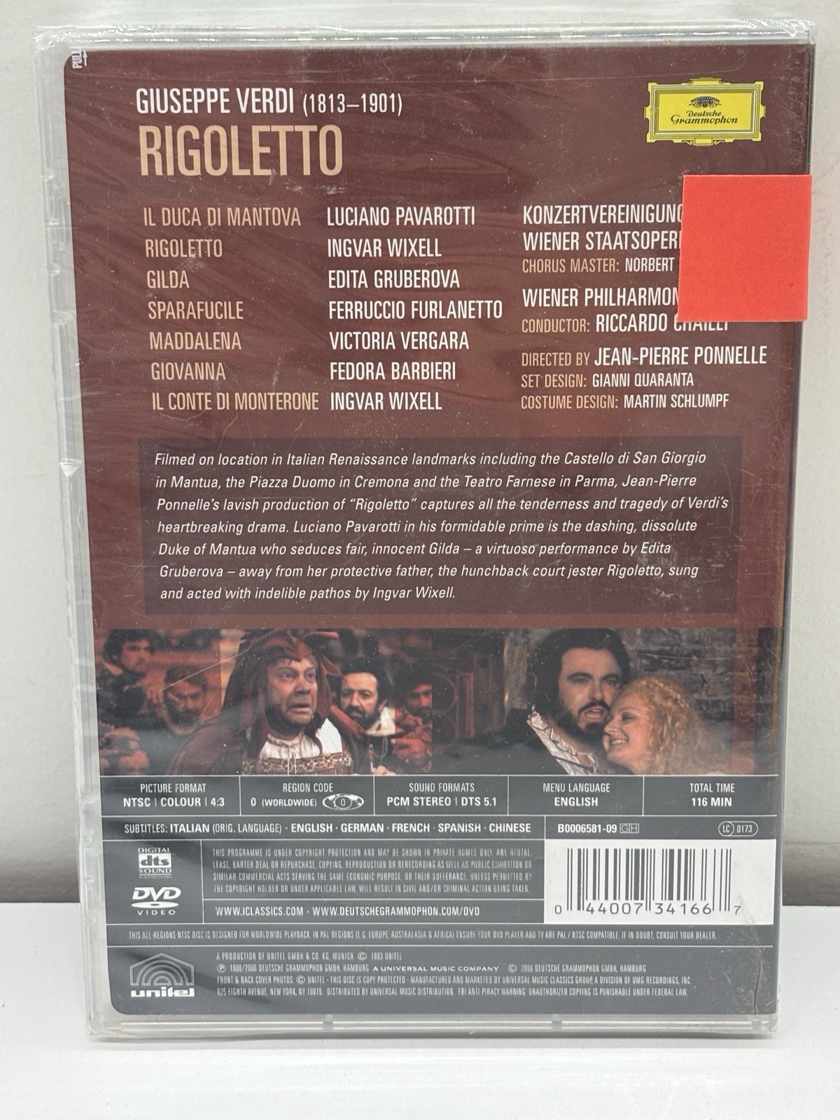 Verdi – Rigoletto / Luciano Pavarotti, Ingvar Wixell, Edita Gruberova, Victoria