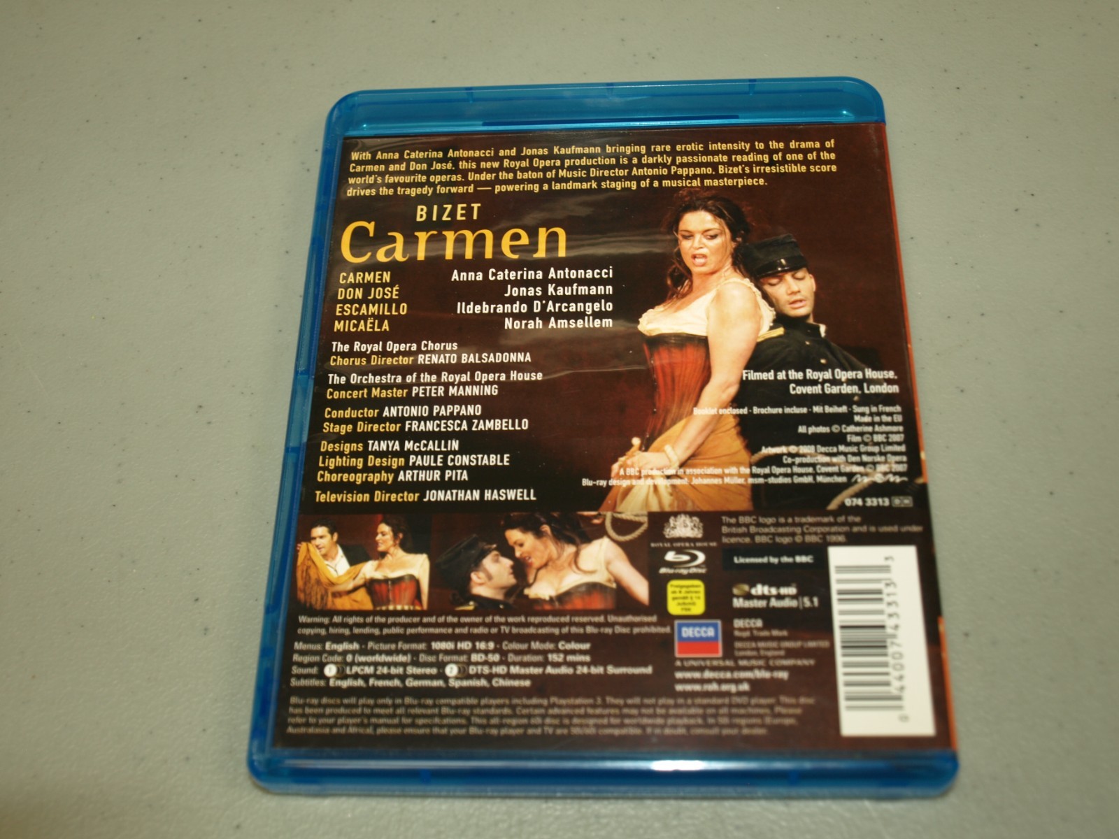 Carmen (Blu-ray, 2007) Georges Bizet BBC All Region RARE