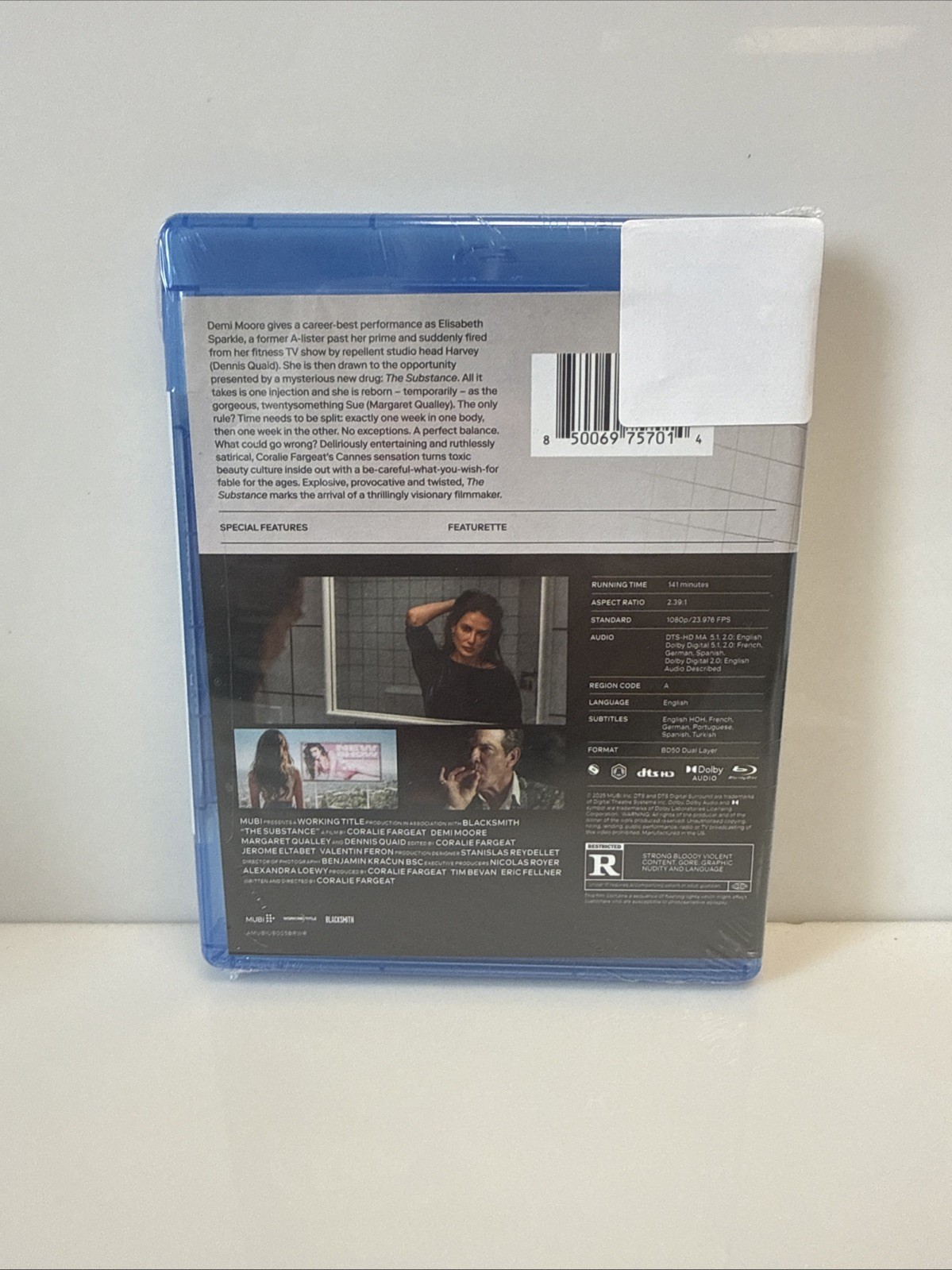 The Substance [New Blu-ray] Ac-3/Dolby Digital, Dolby, Sign Language, Subtitle