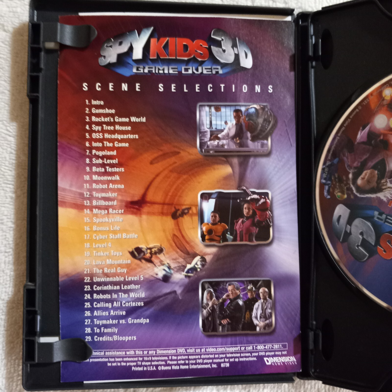 Spy Kids 3: Game Over (DVD, 2004, Incl. 2-D and 3-D Versions, PG, Wide, 84 min.)