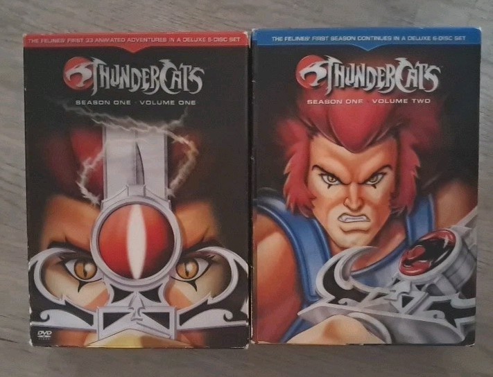 G114 Thundercats Season 1 Vol 1 & 2 DVD Set Complete 65 Episodes 12 Disc Box