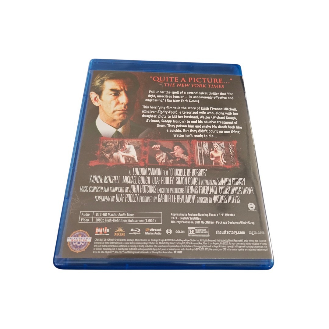 MGM Crucible of Horror (1971) Blu-ray Widescreen Horror R 91min 1.66:1