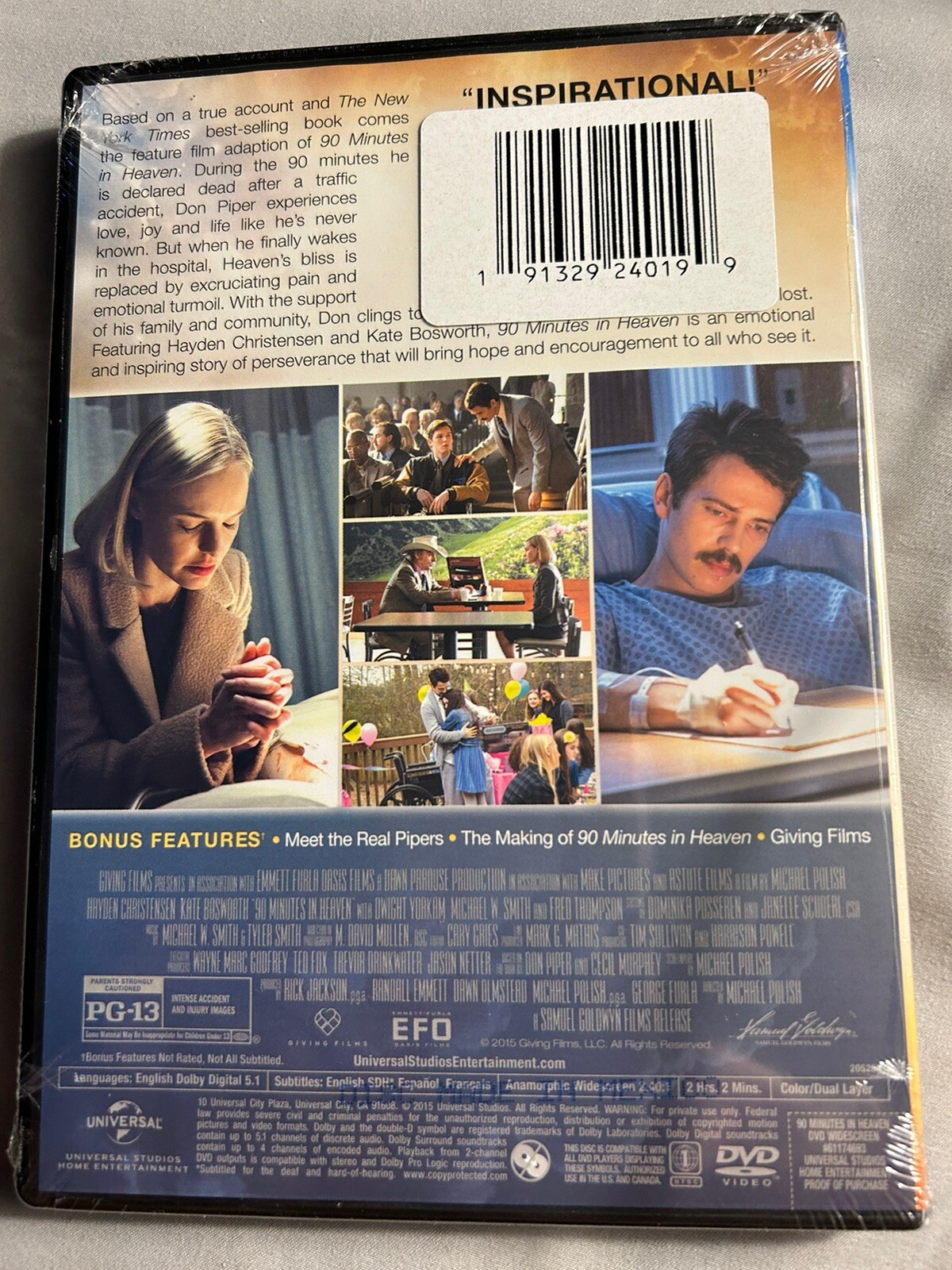 90 Minutes In Heaven , New DVD ( Based On A True Story )