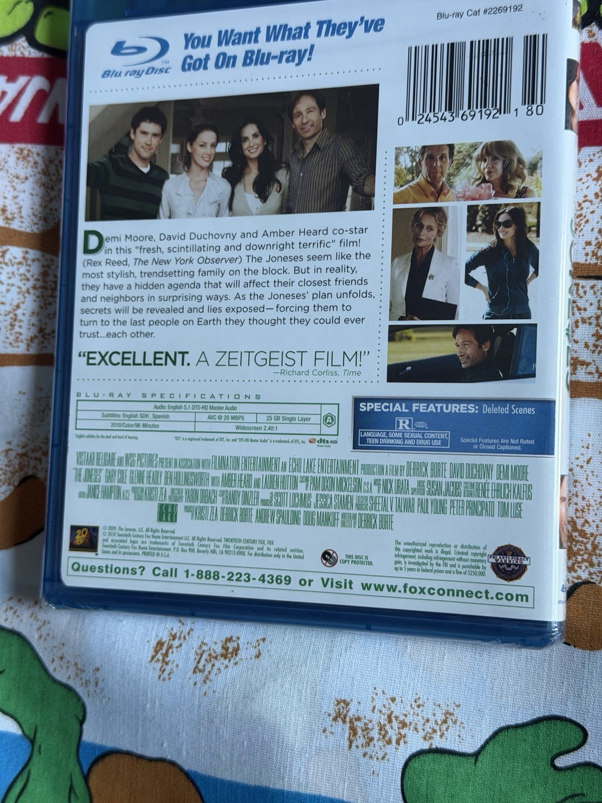 The Joneses Blu-ray Disc 2010 Brand New Sealed Demi Moore Amber Heard