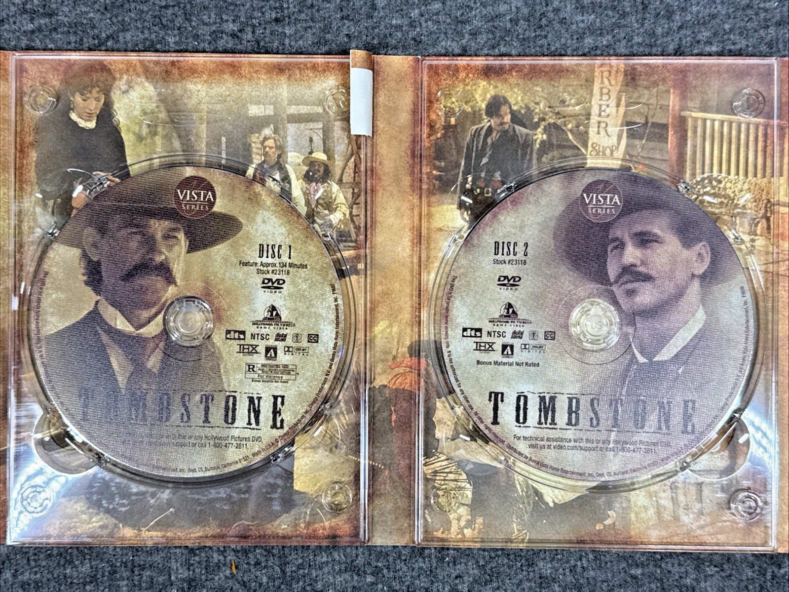 Tombstone (DVD, 2-Disc, Vista Series Directors Cut) + Map & Booklet, Val Kilmer
