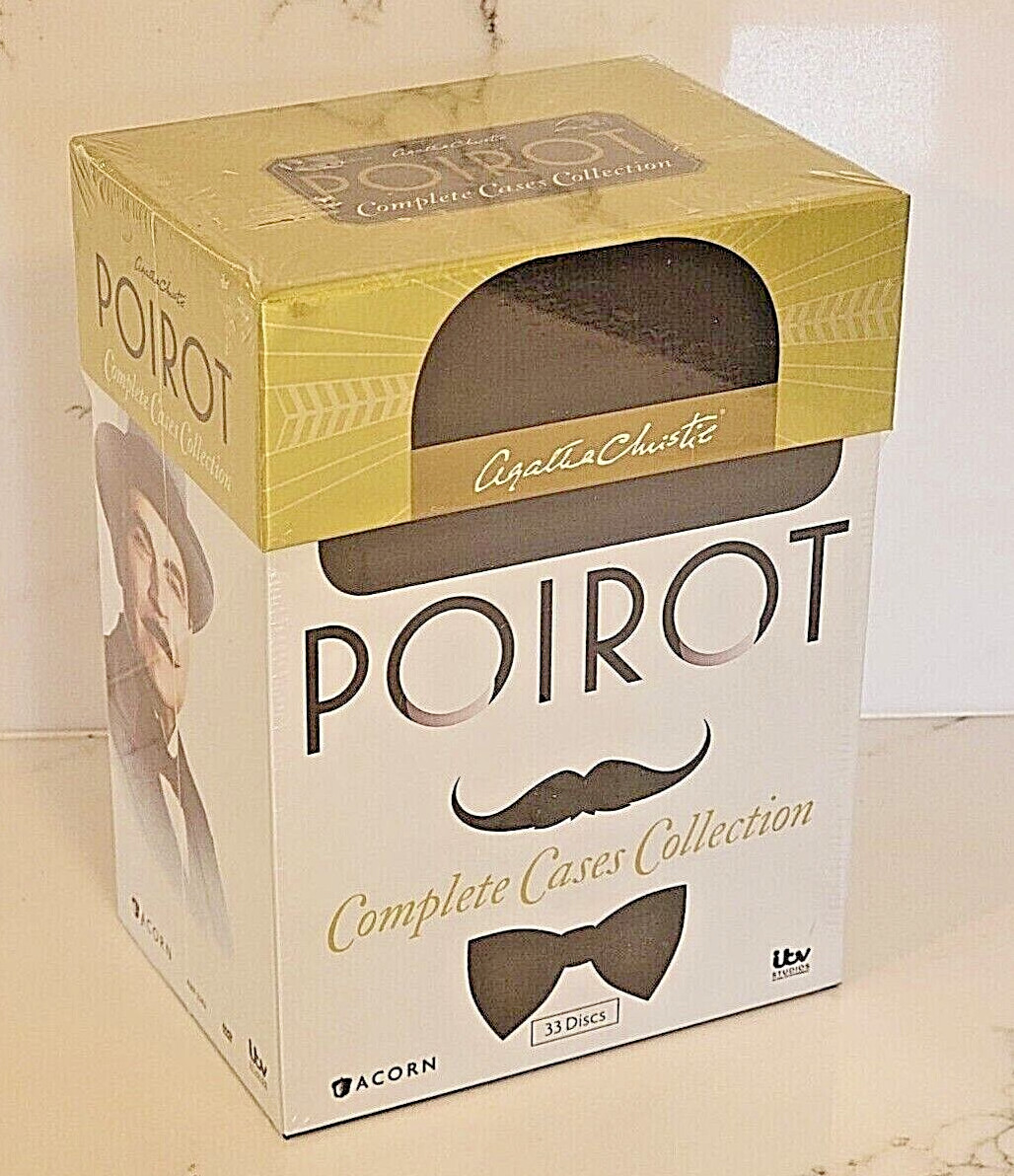 Agatha Christies Poirot: Complete Cases Collection (33-DVD Disc Set) Brand New