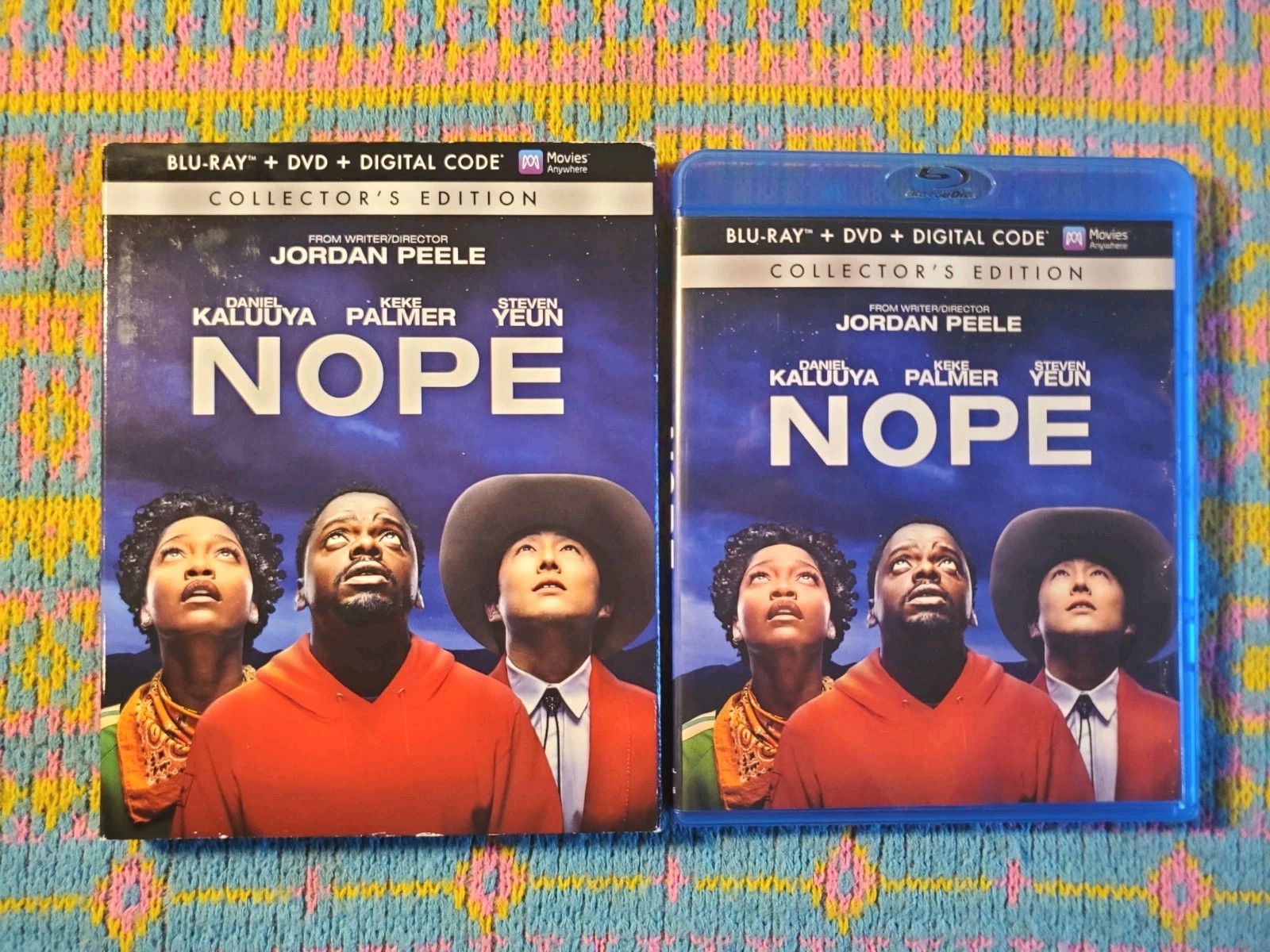 Nope (Blu-Ray/DVD, 2022) w/ Slipcover Jordan Peele Sci-Fi Monster Horror
