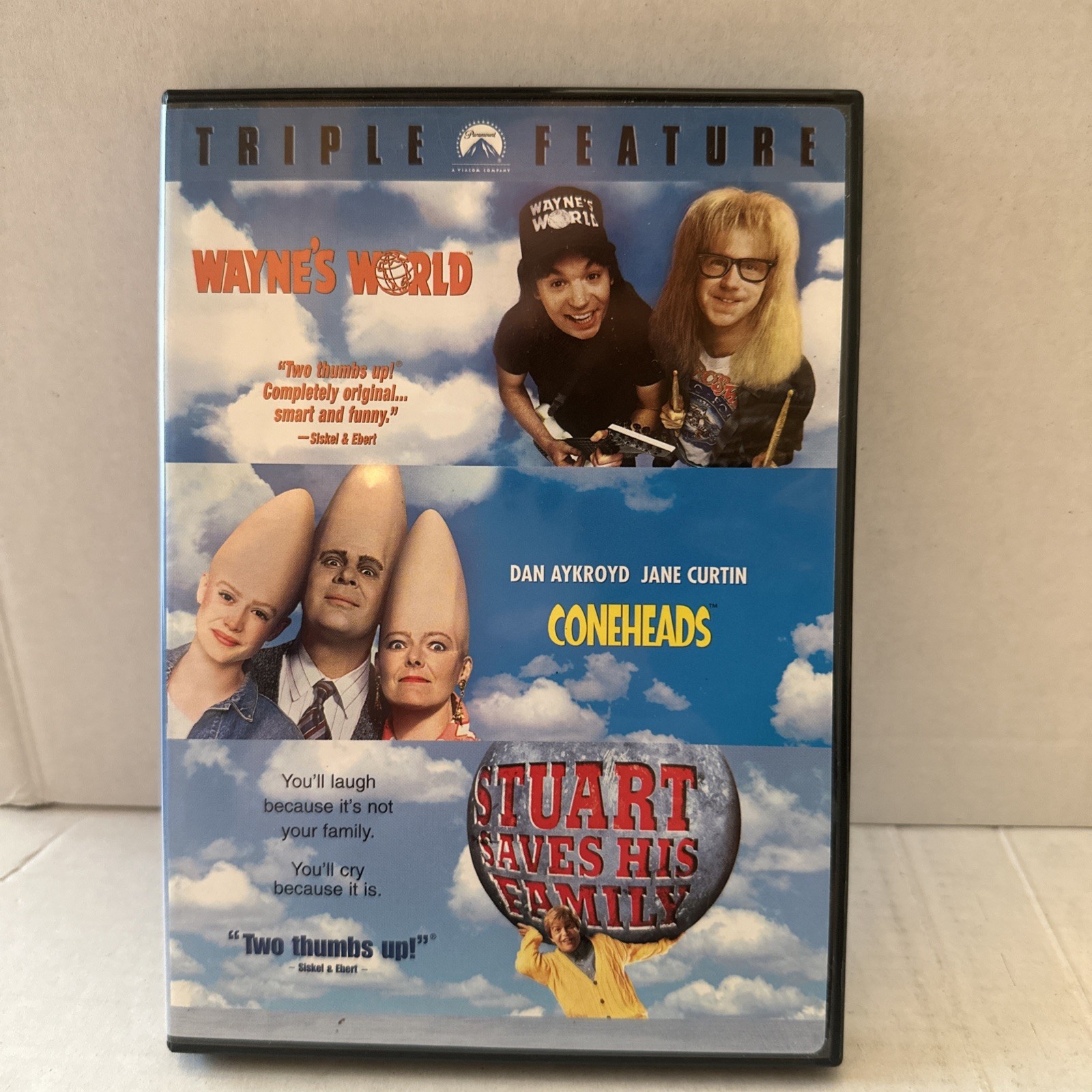 Wayne’s World Coneheads Stuart Saves His Family DVD 2007 Triple Feature 3 Discs