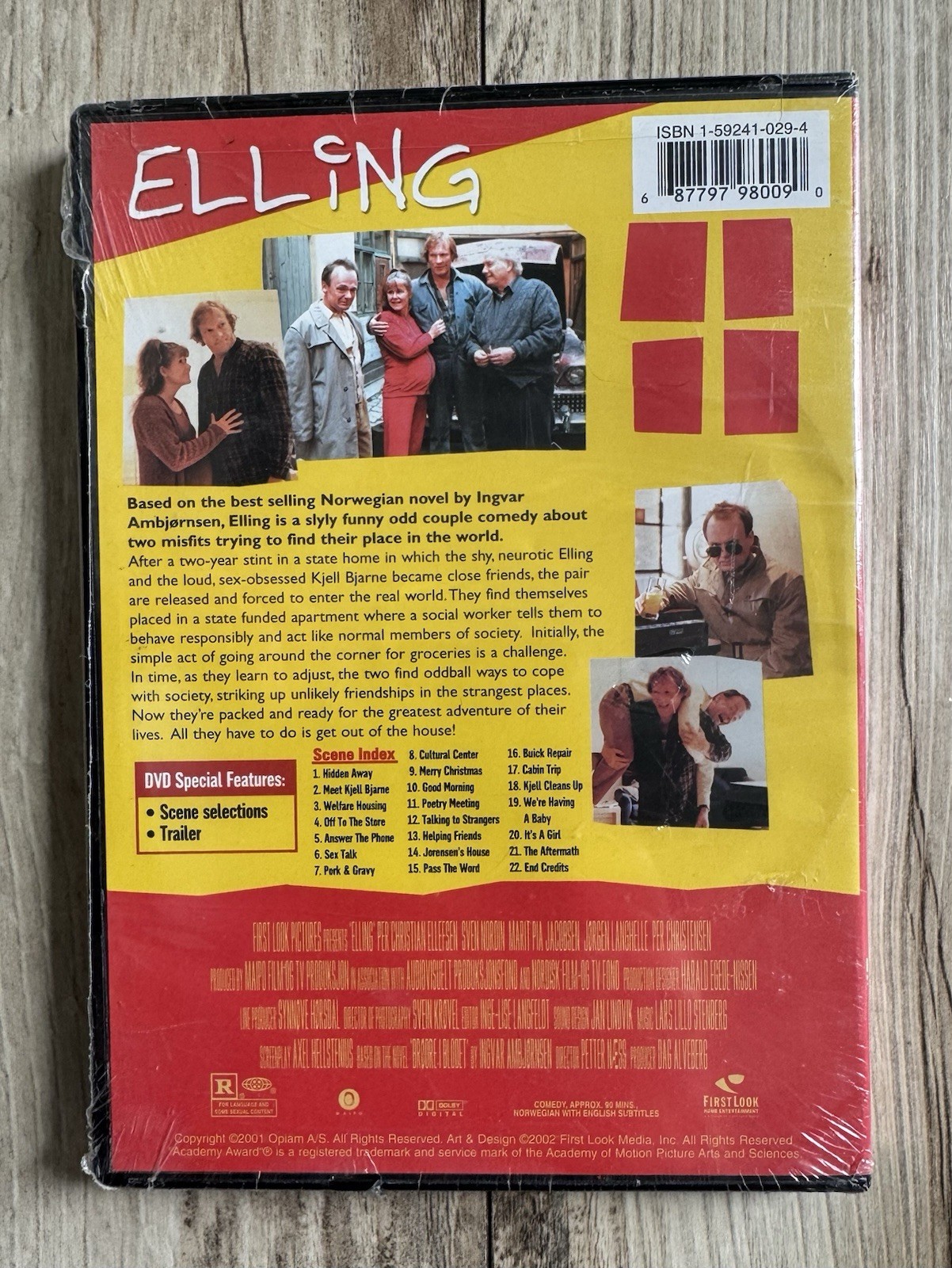 RARE SEALED! ELLING: First Look Pictures Special Features Norwegian Novel DVD!