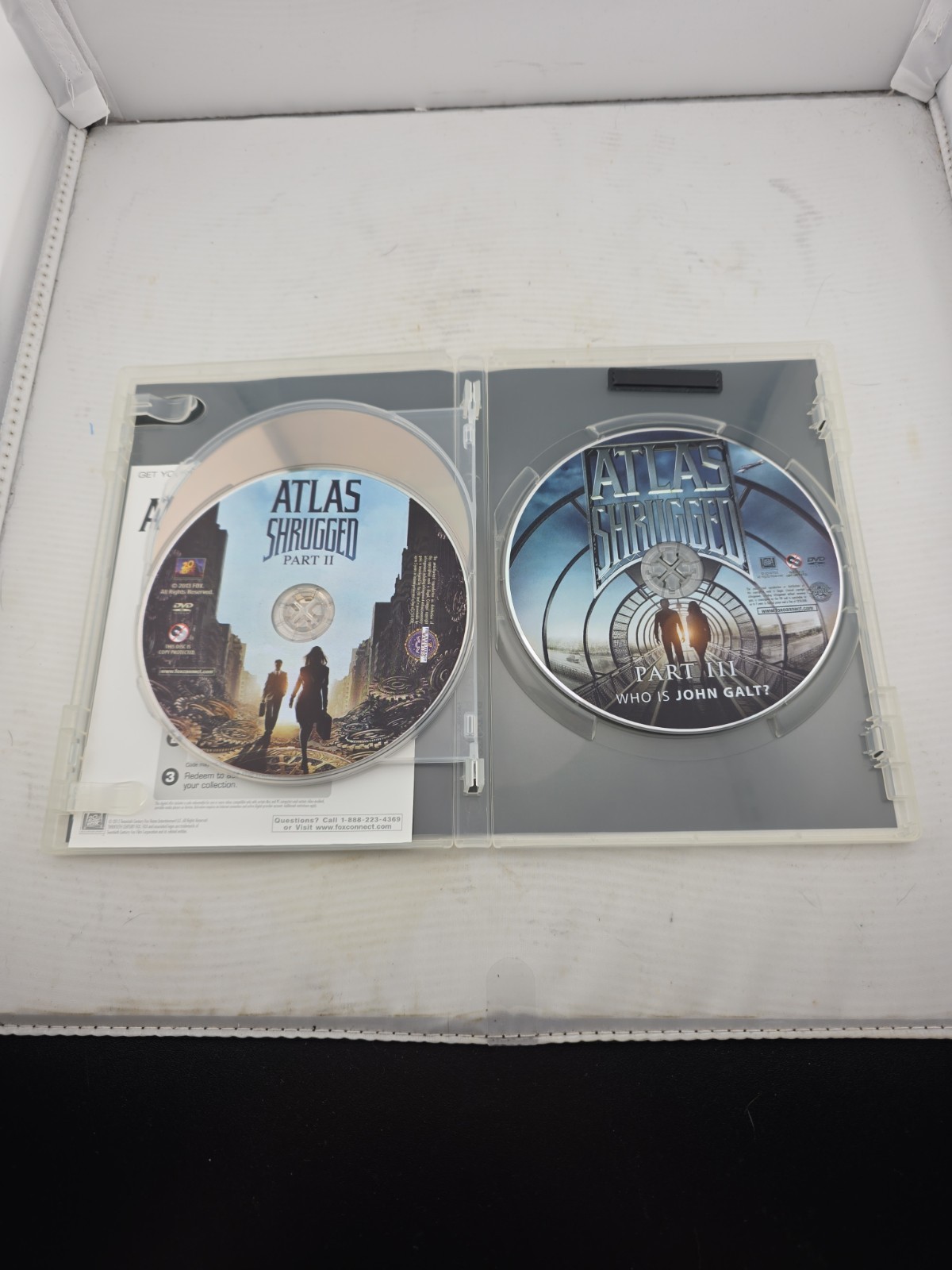 Atlas Shrugged Trilogy (DVD, 3 Discs, 2011) Parts 1, 2, & 3 Who Is John Galt?