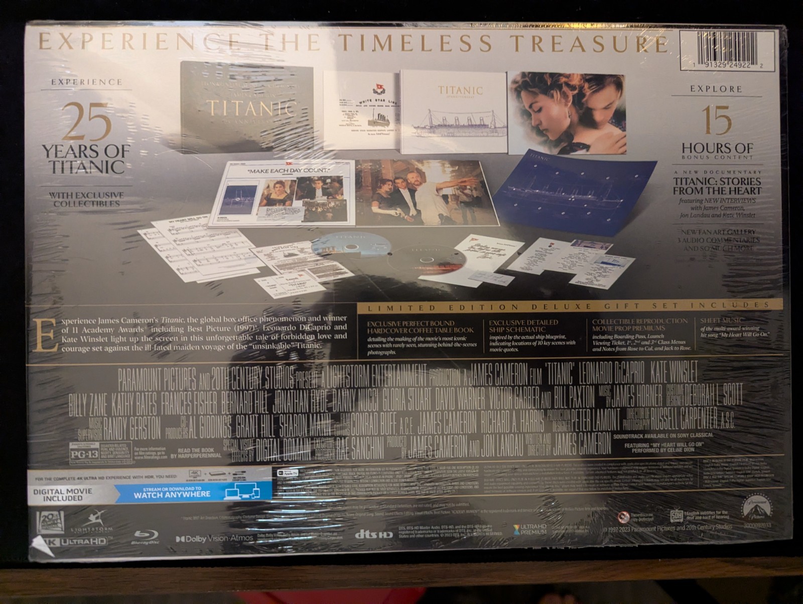 Titanic 25th Anniversary Collector’s Edition [New 4K UHD Blu-ray] Sealed Box Set