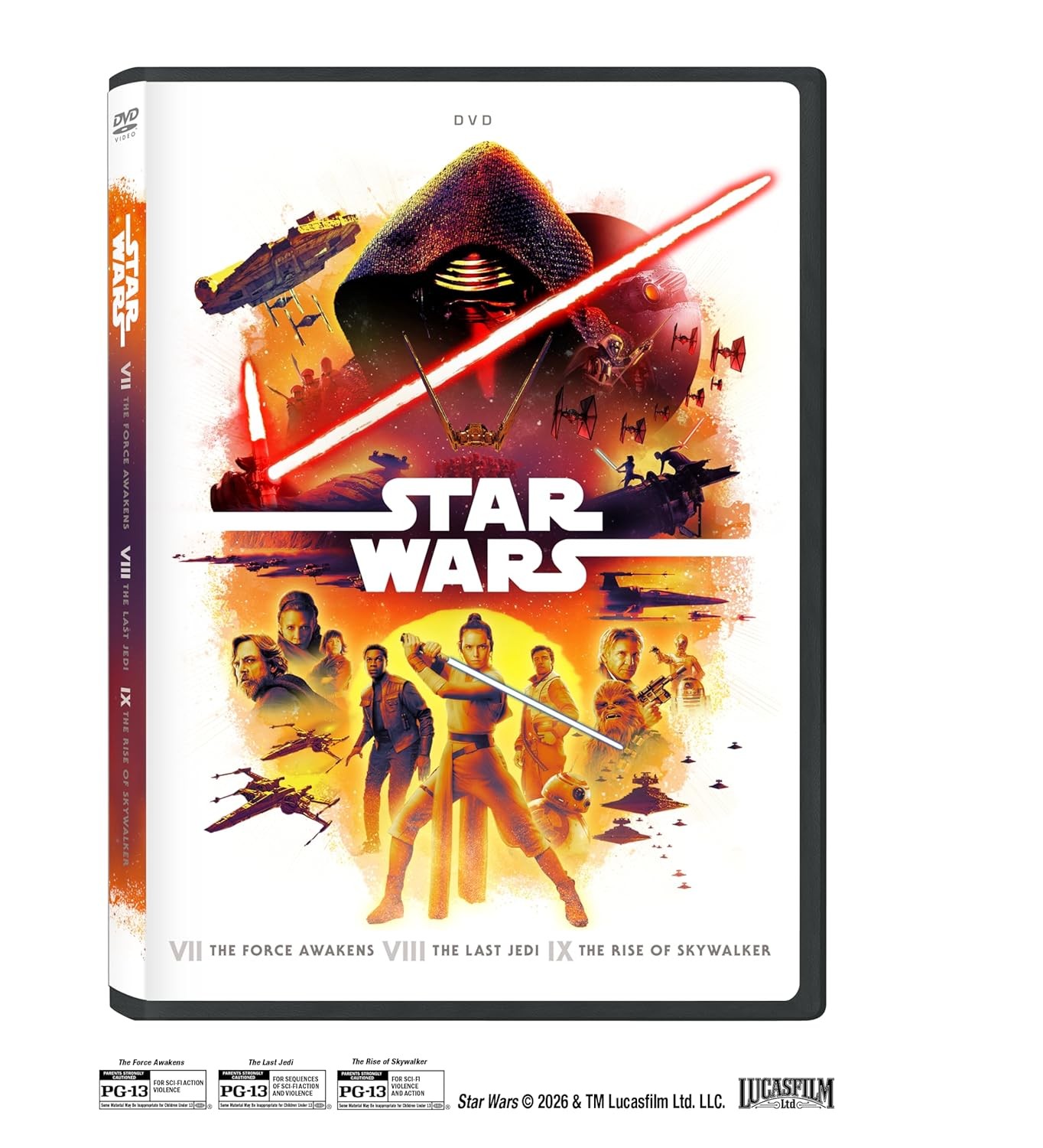 Star Wars: Sequel Trilogy (DVD) NEW