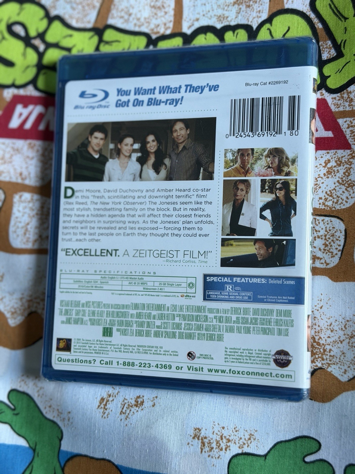 The Joneses Blu-ray Disc 2010 Brand New Sealed Demi Moore Amber Heard