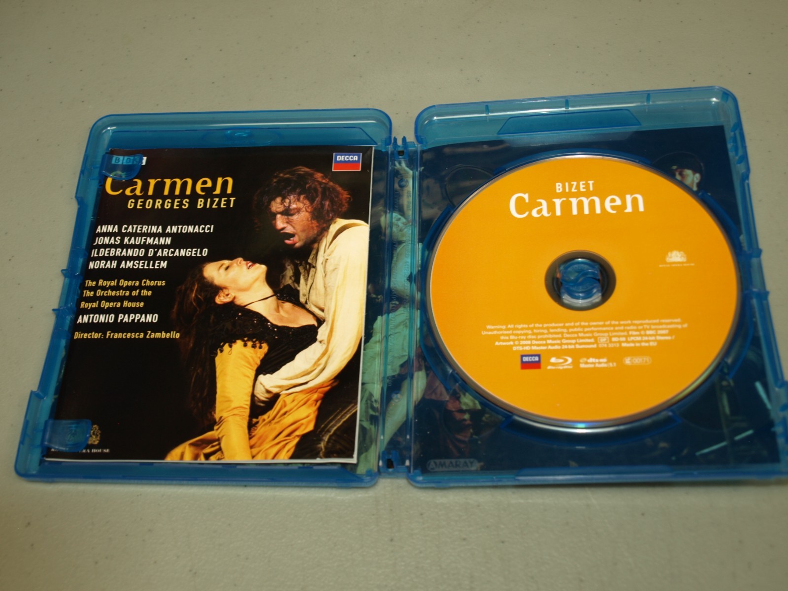 Carmen (Blu-ray, 2007) Georges Bizet BBC All Region RARE