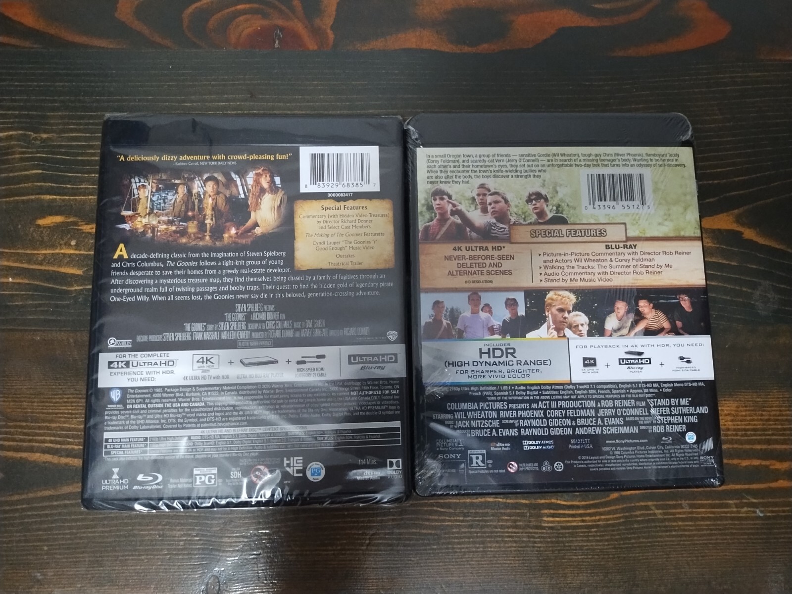 Corey Feldman Double Feature: The Goonies + Stand By Me (4K UHD + Blu-Ray)