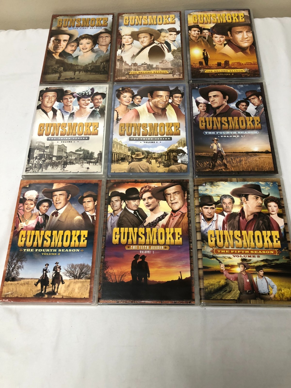 Gunsmoke Seasons 1 2 3 4 5 6 7 8 9 10 & 3 Movies DVDs