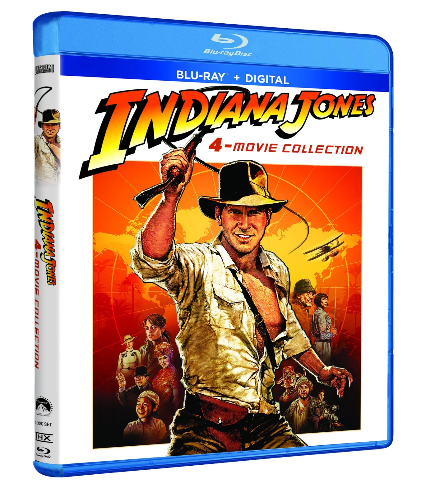 Indiana Jones Complete Movie Collection 5 Disc Set Action Adventure Films