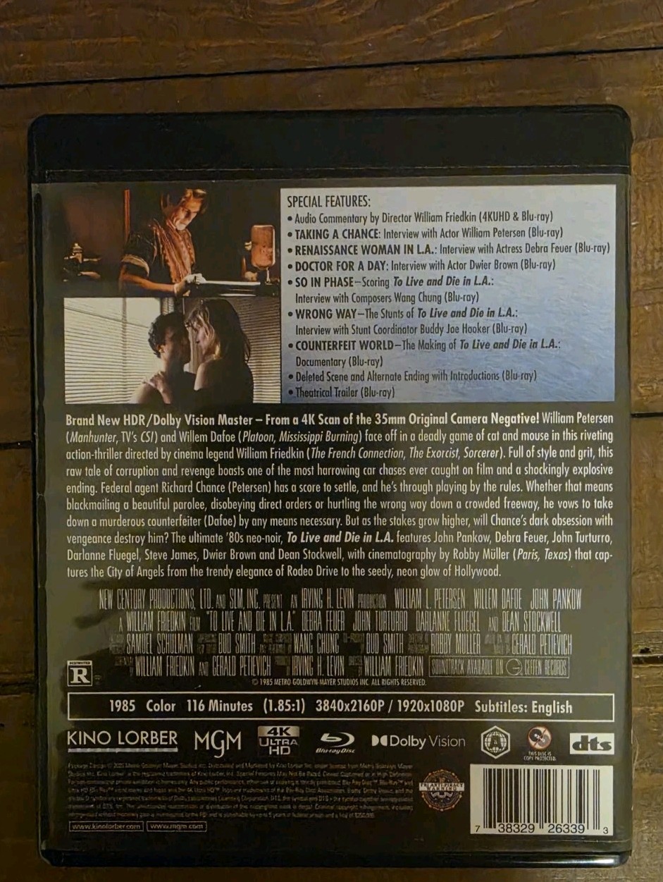 To Live and Die in L.A. – 4K UHD – Kino