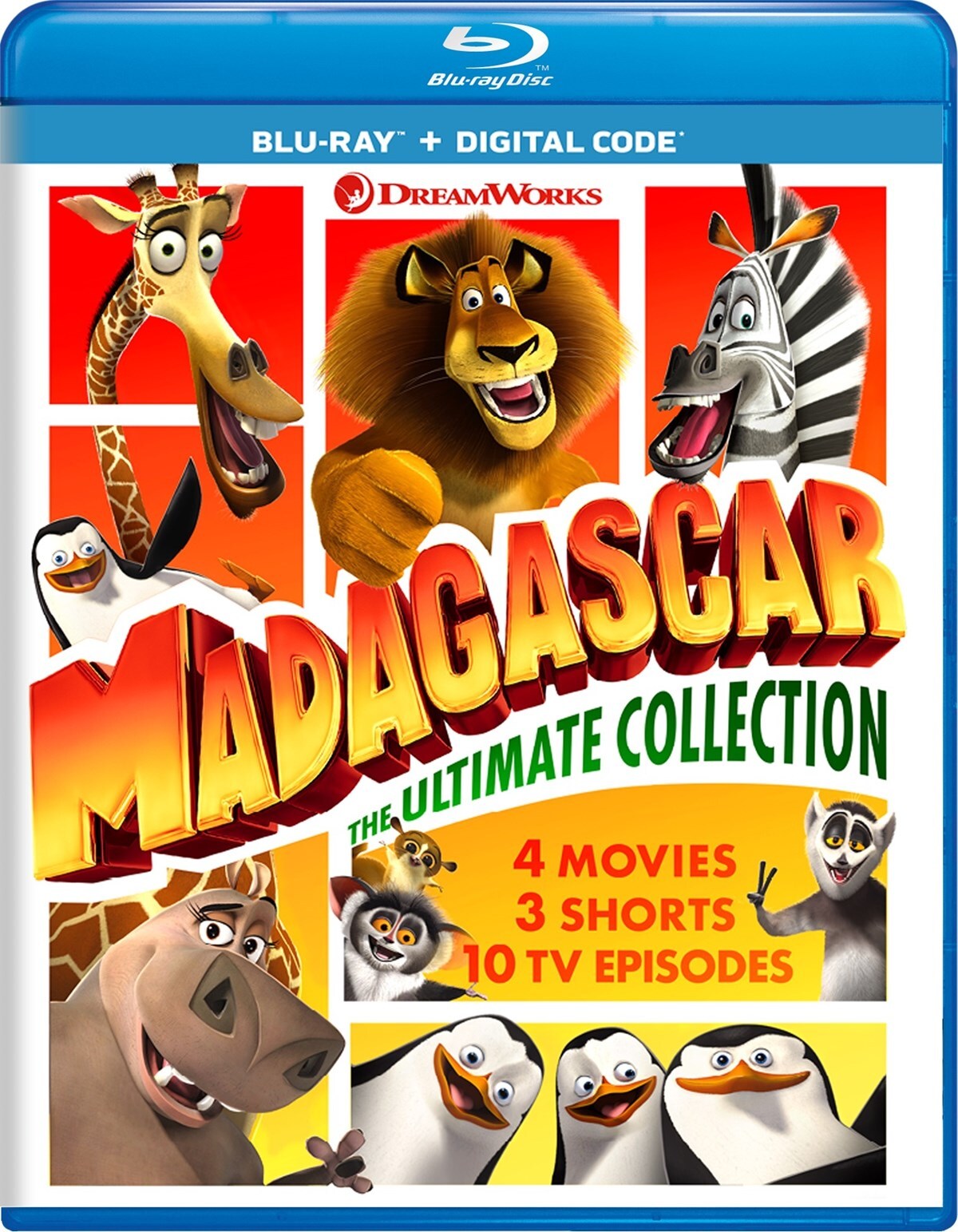 Madagascar The Ultimate Collection Blu-ray Bob Saget NEW