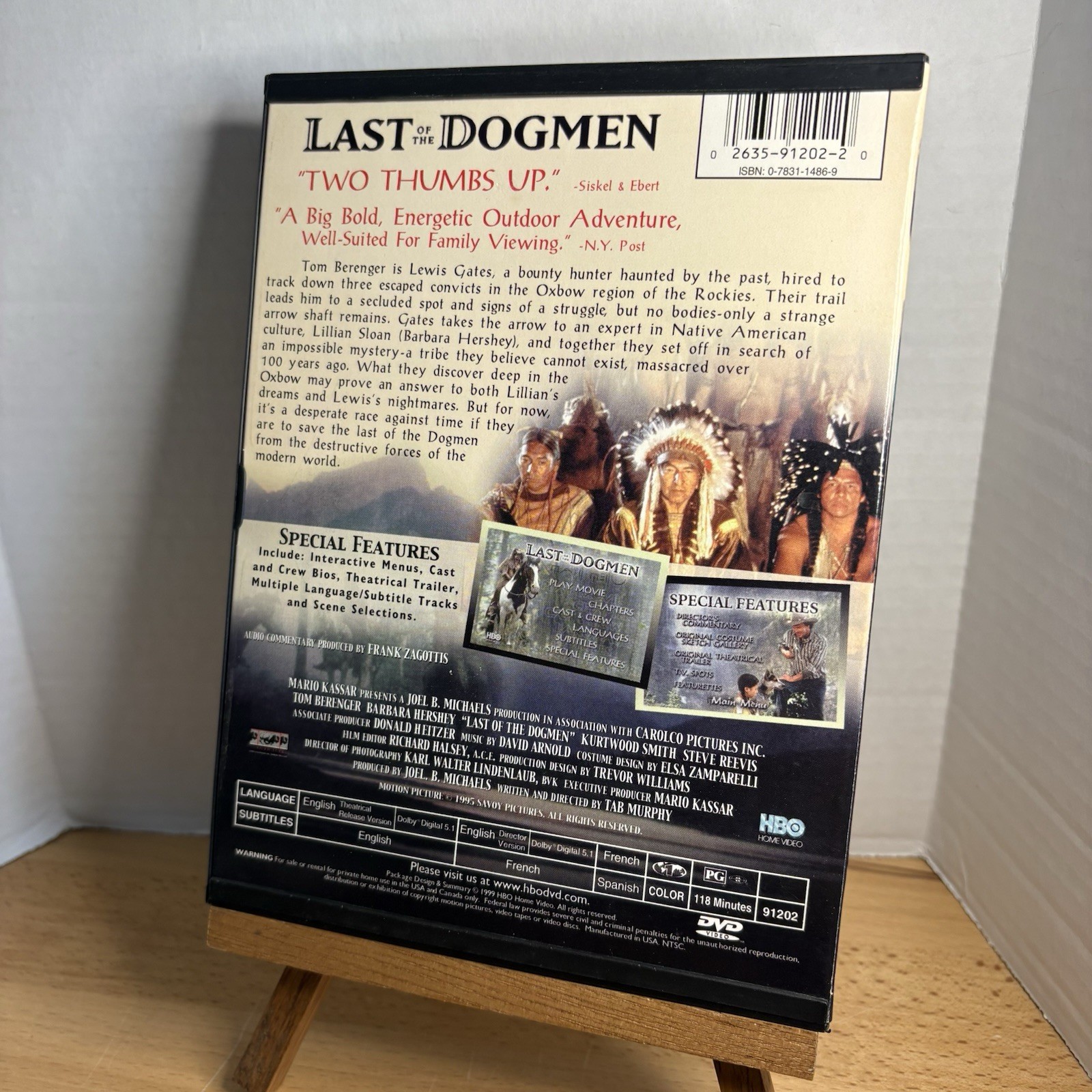 HBO HOME VIDEO – Last of the Dogmen (DVD, 1999, Special Edition, SNAPCASE)