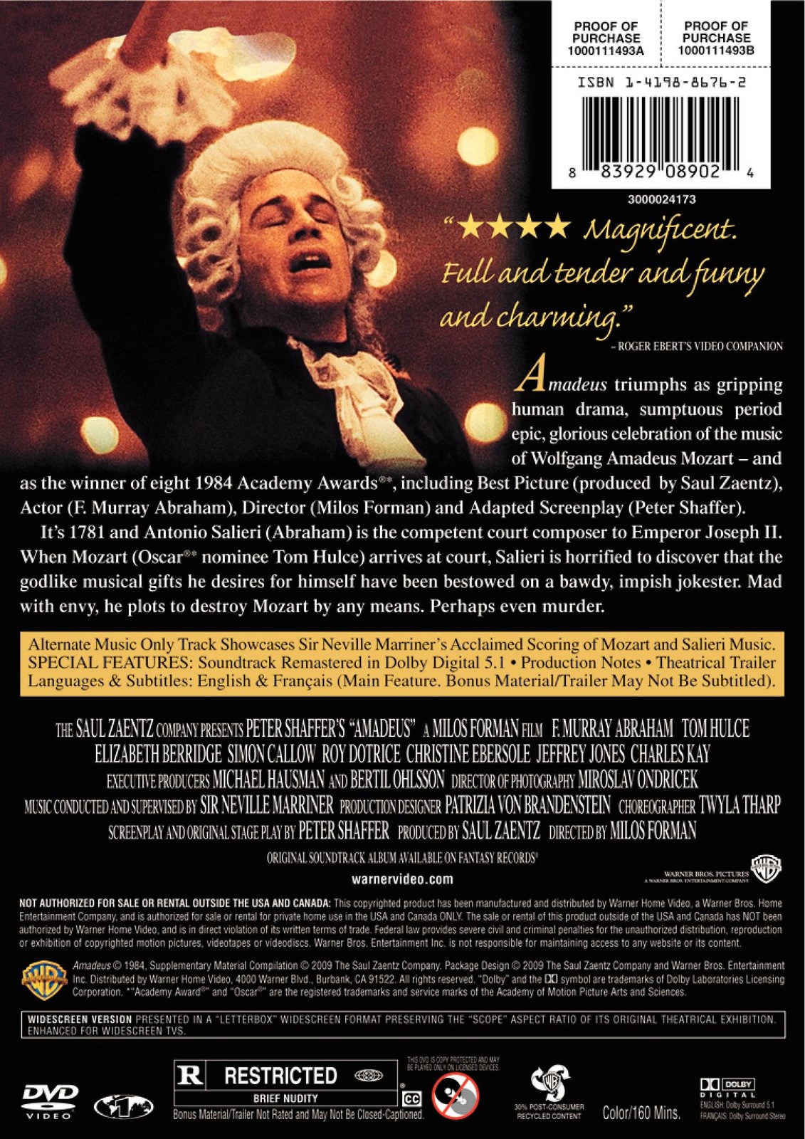 Amadeus (Double Sided Disc)