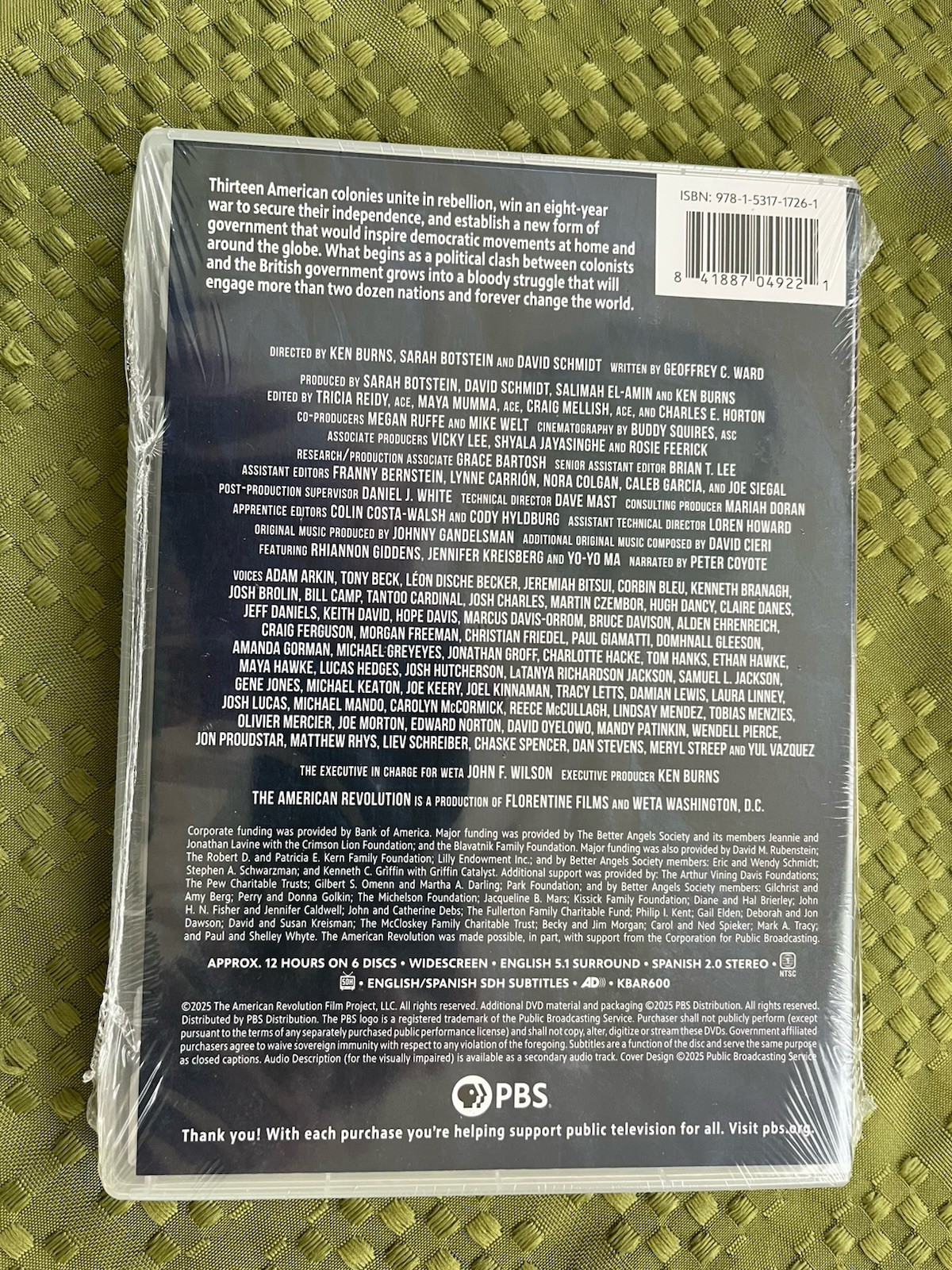 The American Revolution: A Film by Ken Burns, Sarah Botstein & David Schmidt DVD
