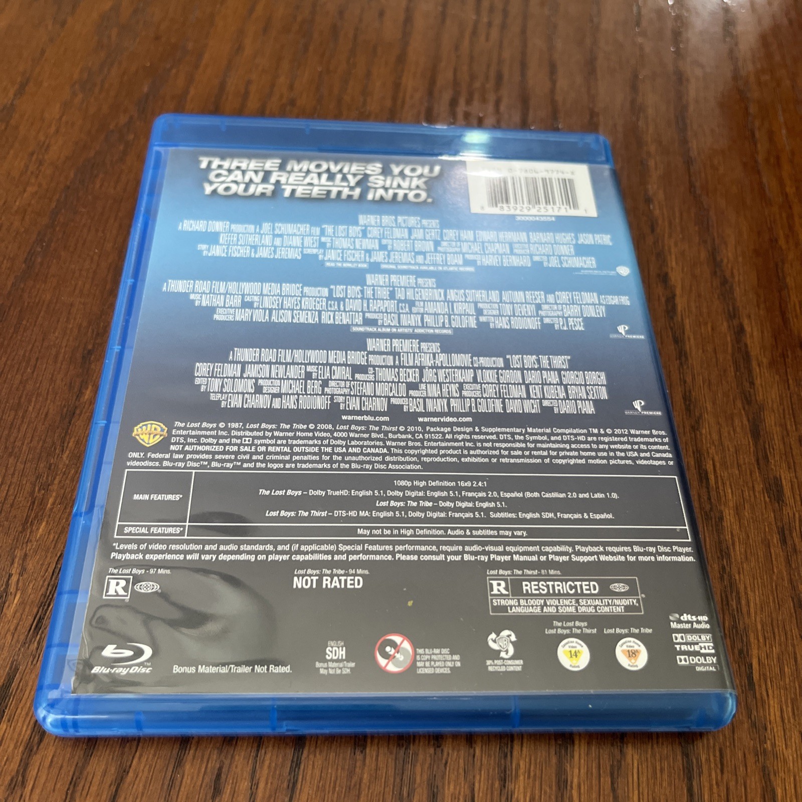 Lost Boys Trilogy (Blu-ray Triple Feature, Uncut Version) Warner Bros