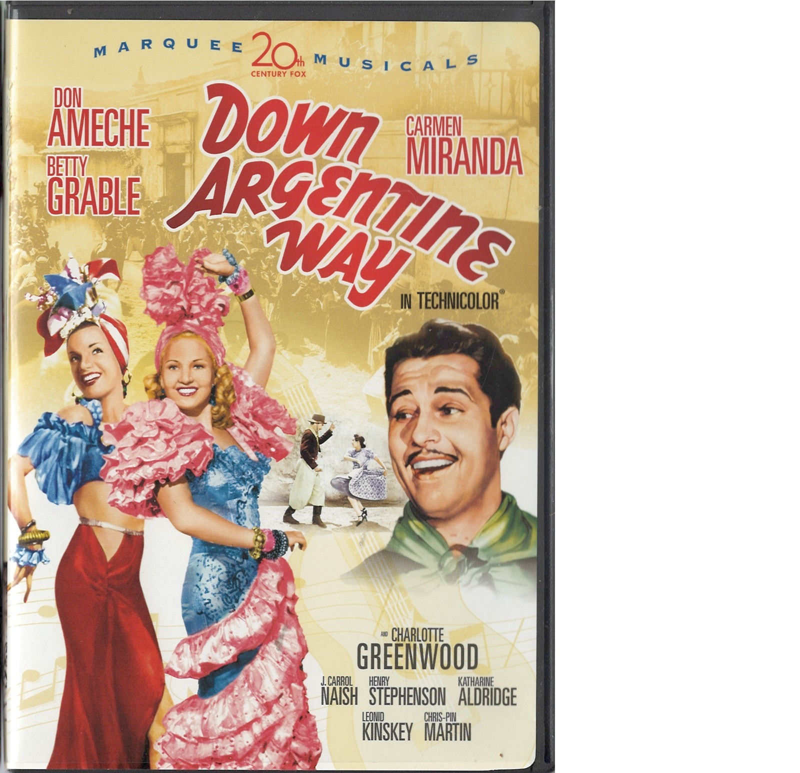 Down Argentine Way 1940 (Don Ameche; Betty Grable; Carmen Miranda) * LIKE NEW *
