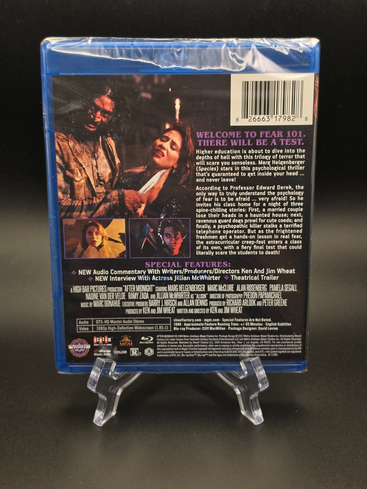 After Midnight (Blu-ray, 1989) – Scream Factory / Shout! Factory, SEALED