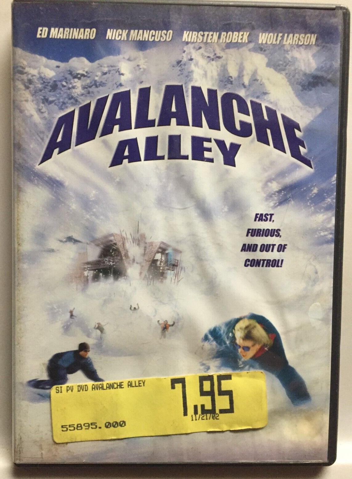 Avalanche Alley (DVD, 2001) Roger Corman,Ed Marinaro,Nick Mancuso,Tobias Mehler