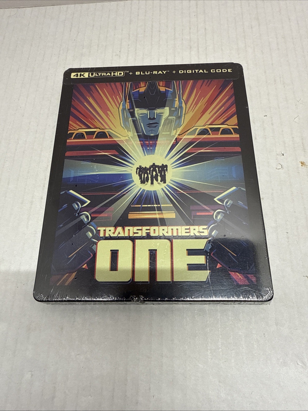 TRANSFORMERS ONE 4K STEELBOOK + BLURAY + DIGITAL **READ SEAL