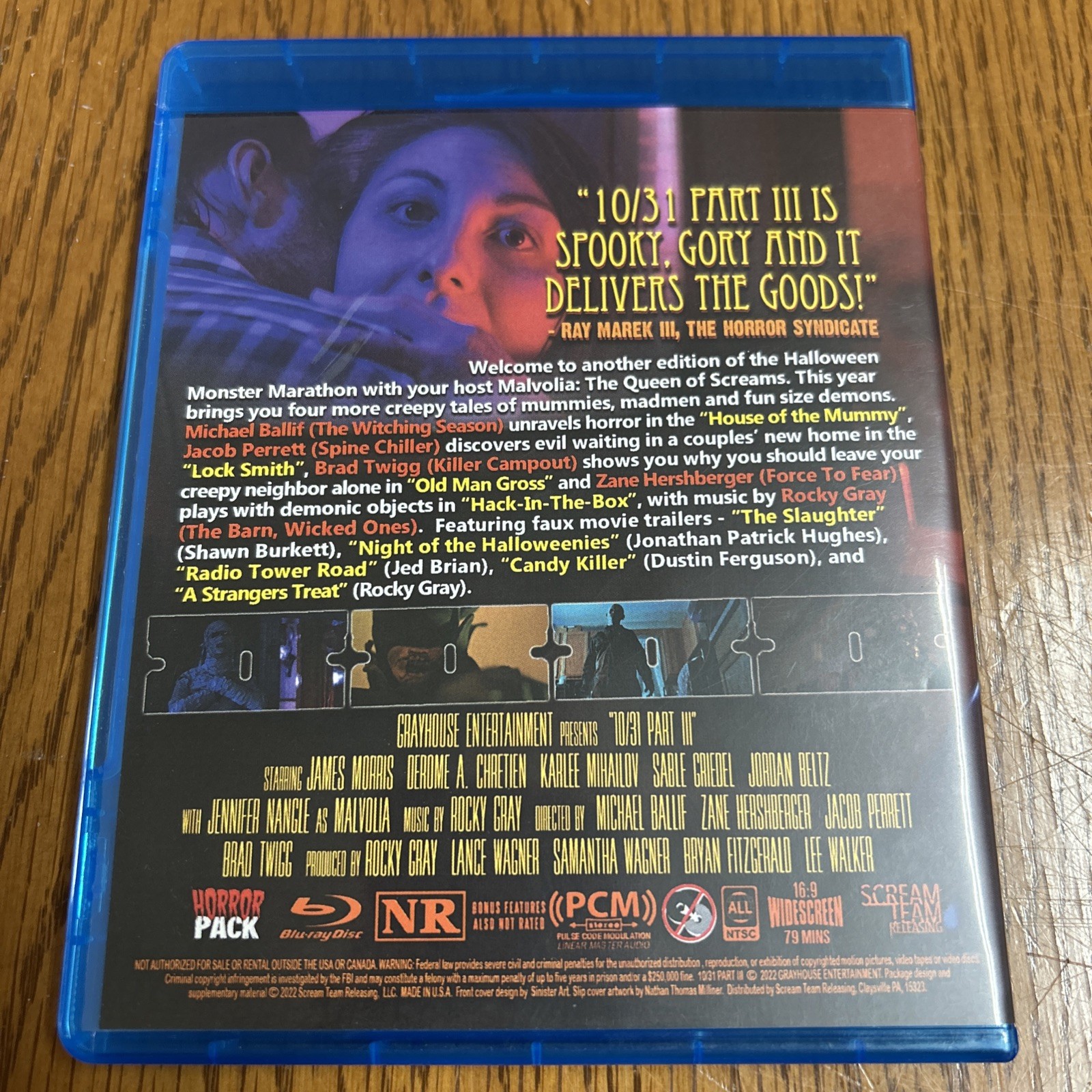 10/31: Part III Horrorpack Limited Edition Blu-ray #106 Rare OOP Horror Movie