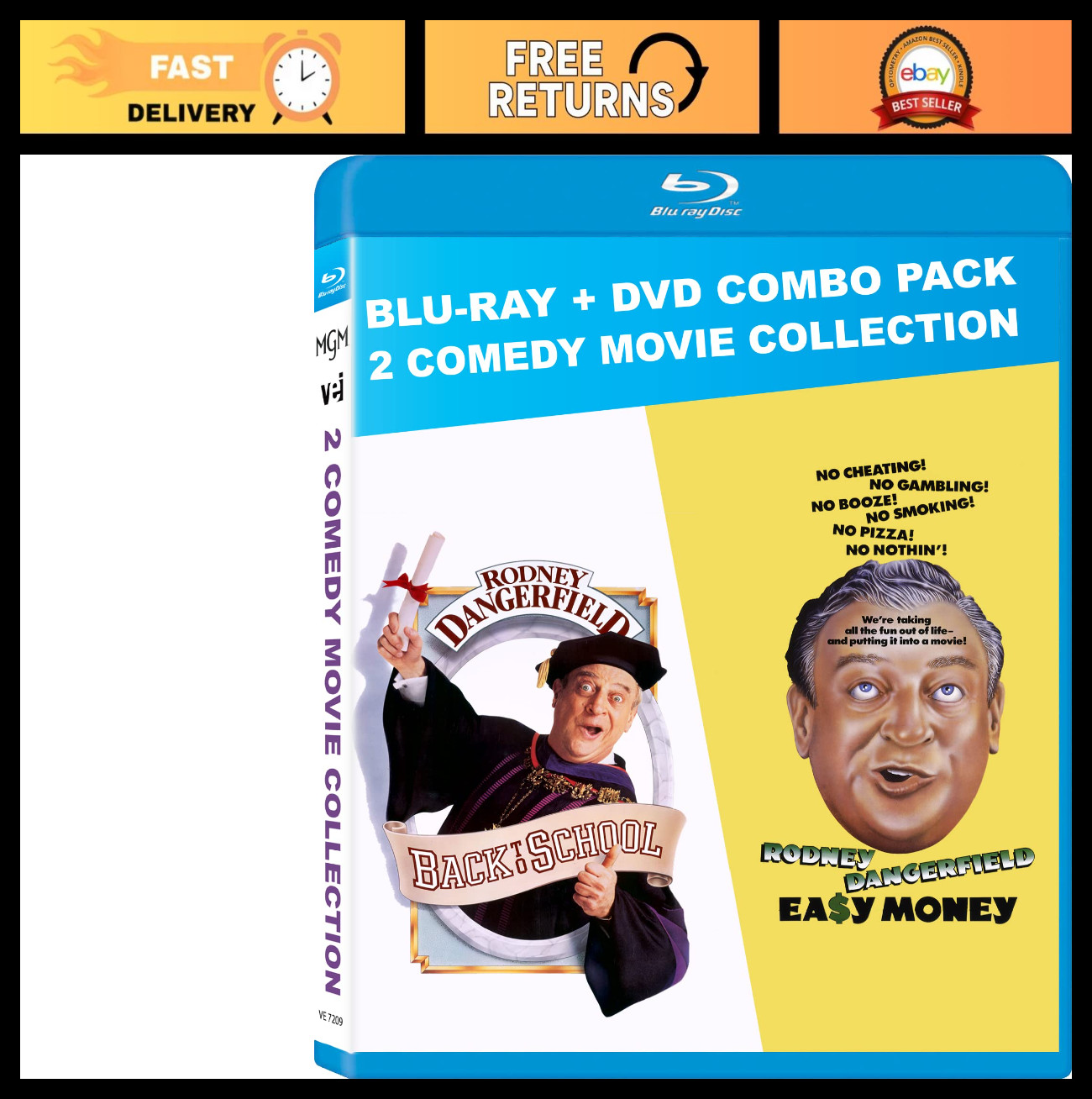 Back to School Easy Money Blu-ray DVD Combo Pack – 2 Comedy Movie Collection