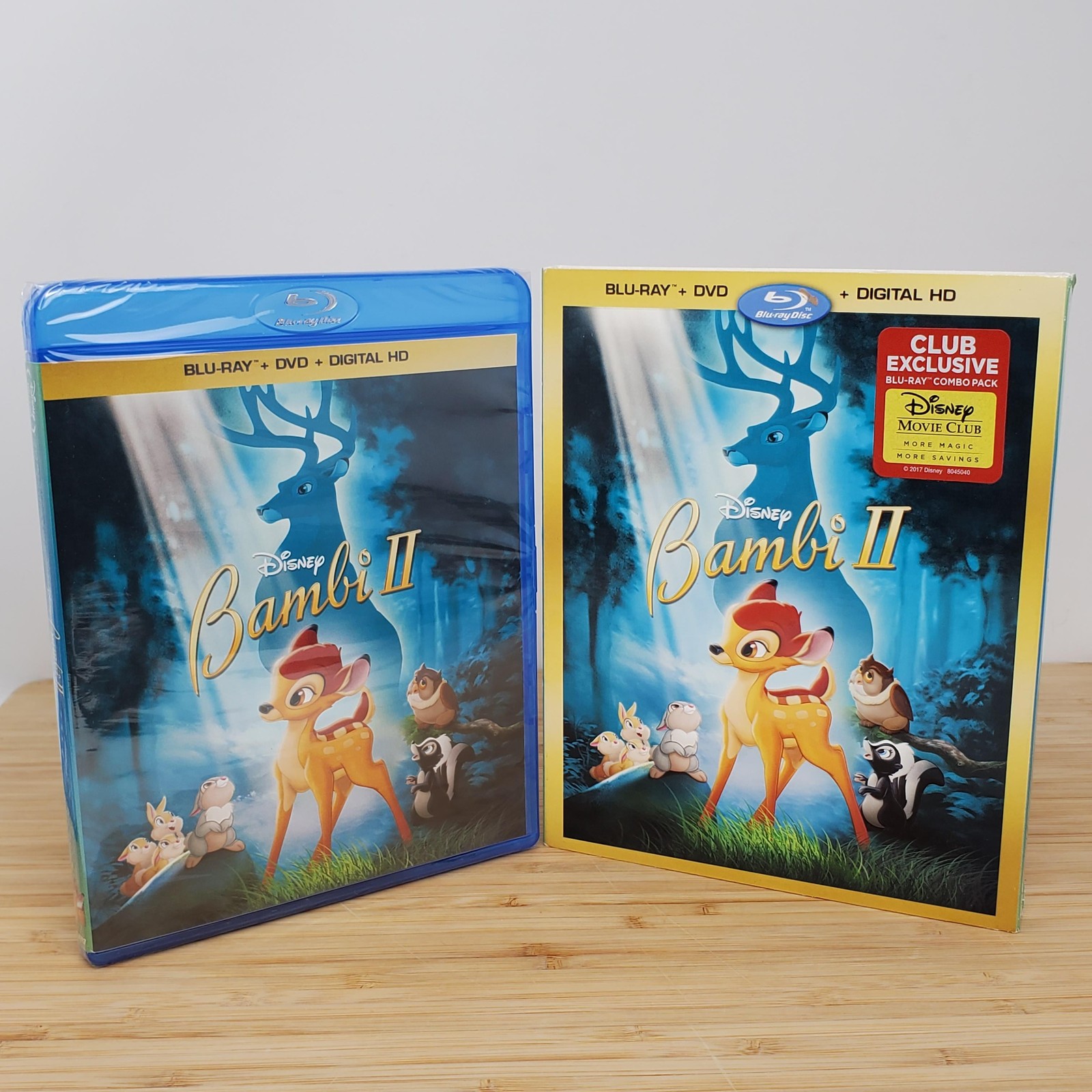 Bambi II Blu-ray + DVD Disney Movie Club Exclusive 2013 w/ Slipcover 16:9 NEW