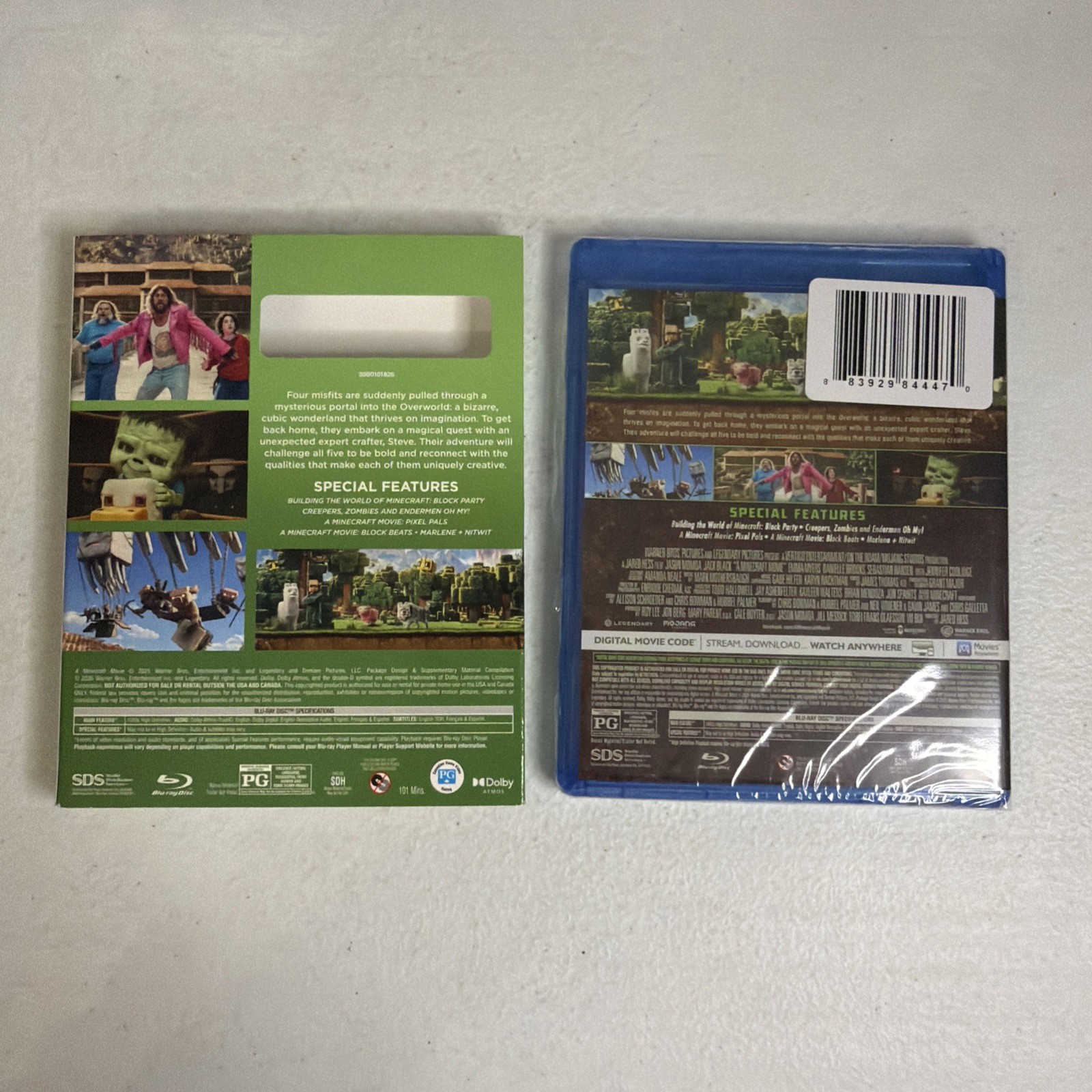 A Minecraft Movie (2025) Blu-ray NO DIGITAL Rare Slipcover