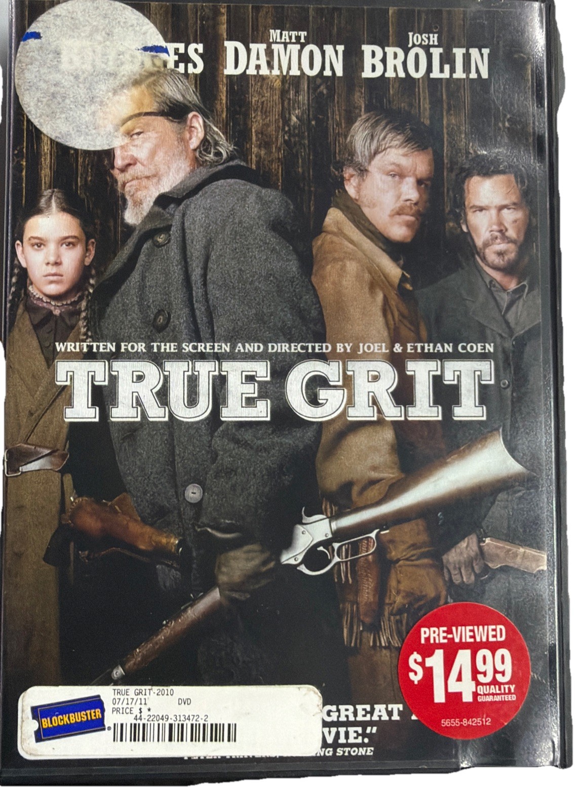 True Grit (2010 Rental Ready) – DVD – GOOD