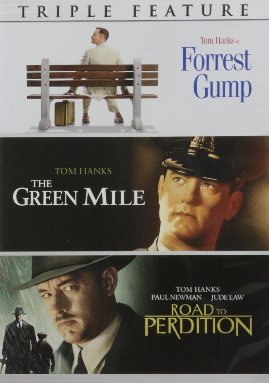 Tom Hanks Triple Feature DVD set with Forrest Gump, The Green Mile, & The Ro…
