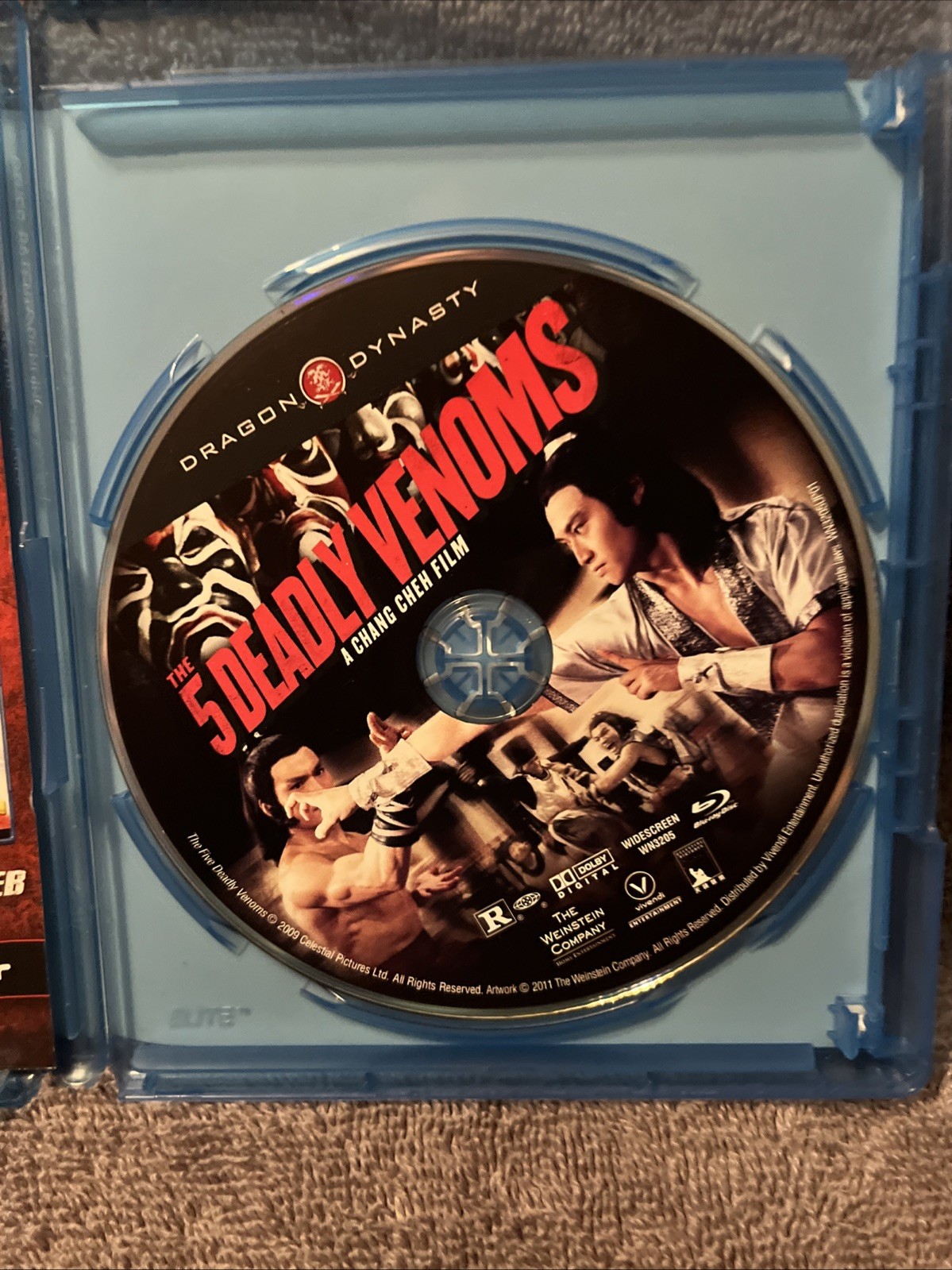 The 5 Deadly Venoms (Blu-ray, 2009) martial arts action kung fu classic five 🔥