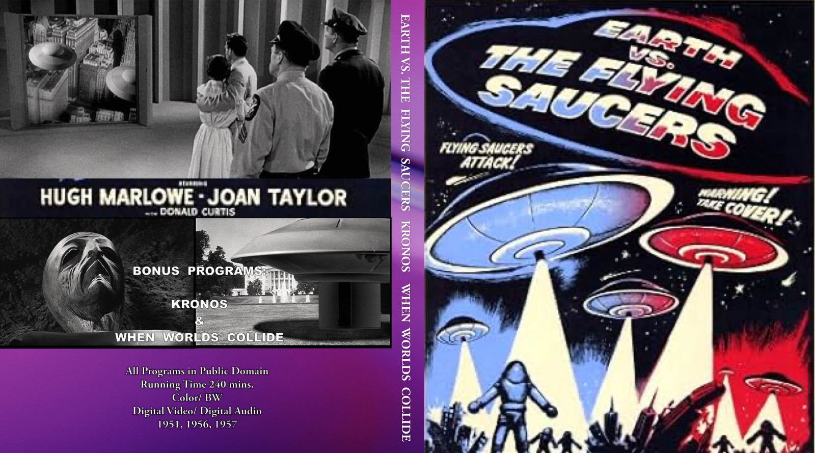 EARTH VS. THE FLYING SAUCERS – Blu Ray Edition ( Plus Bonus Programs )