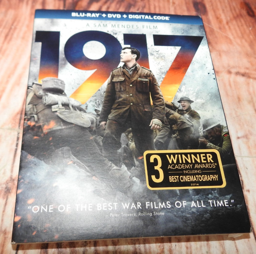 1917 (Blu-ray + DVD , 2019) Valid Digital Code with Slipcover