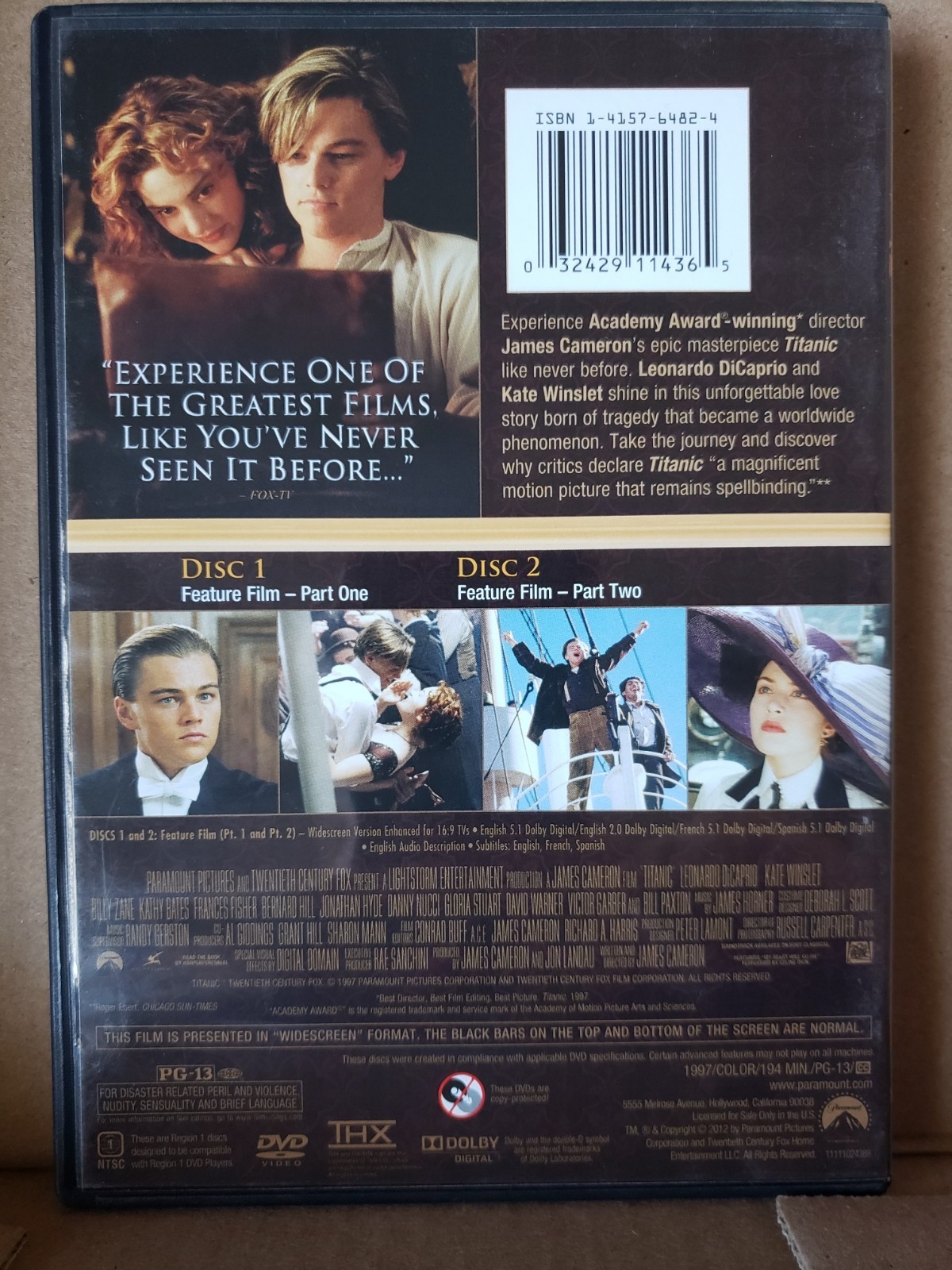 Titanic (DVD, 1997) disc’s only & art #32581 — case is extra