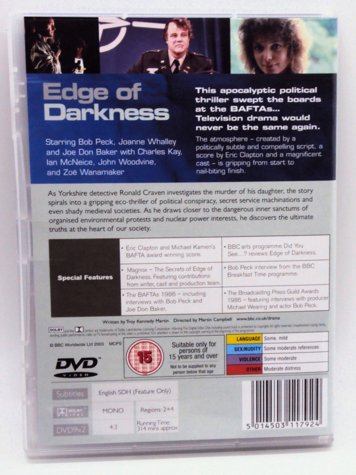 EDGE OF DARKNESS PAL DVD Reg 2+4 UK TV Mini-Series 1985 BBC ECO Thriller 2 Discs
