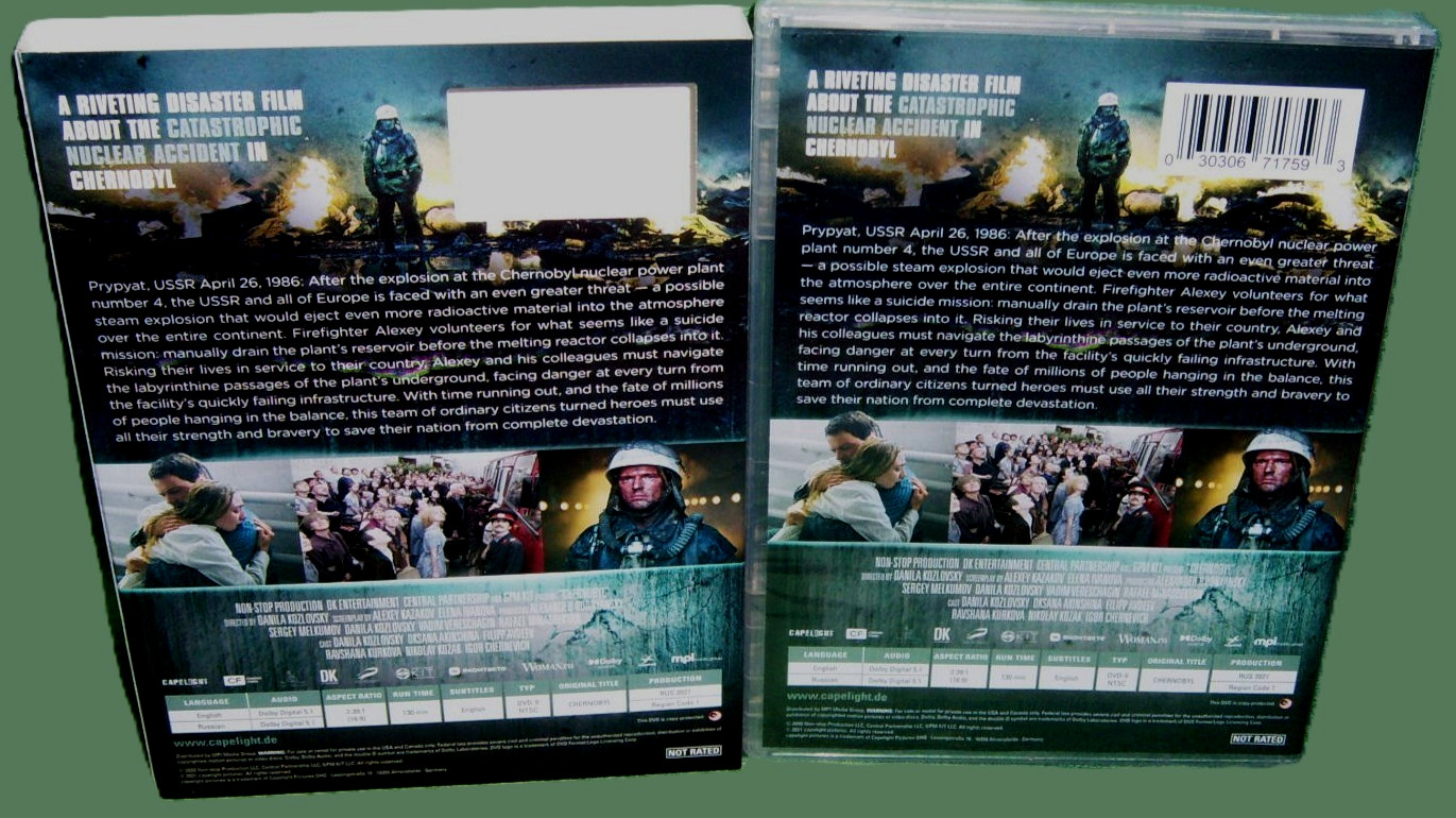 NEW RARE OOP DANILA KOZLOVSKY CHERNOBYL 1986 RUSSIAN MOVIE DVD 2021 SLIPCOVER