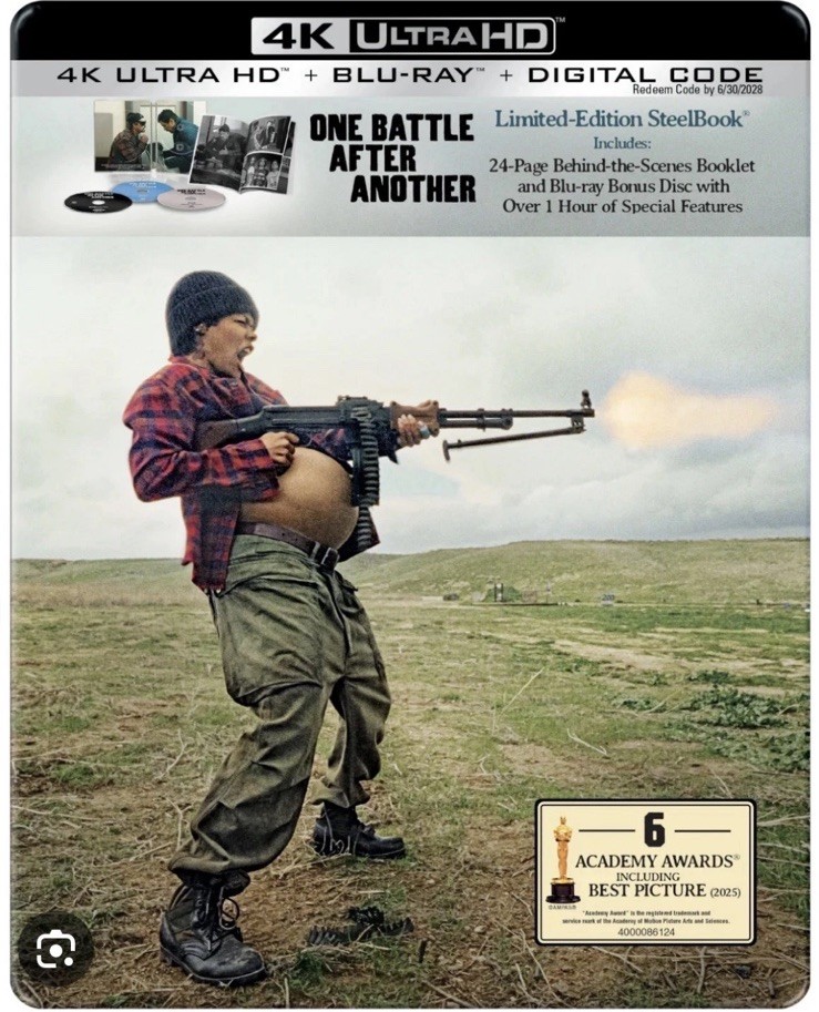 ONE BATTLE AFTER ANOTHER STEELBOOK 4K ULTRA HD + BLU-RAY + DIGITAL NEW! SEALED!