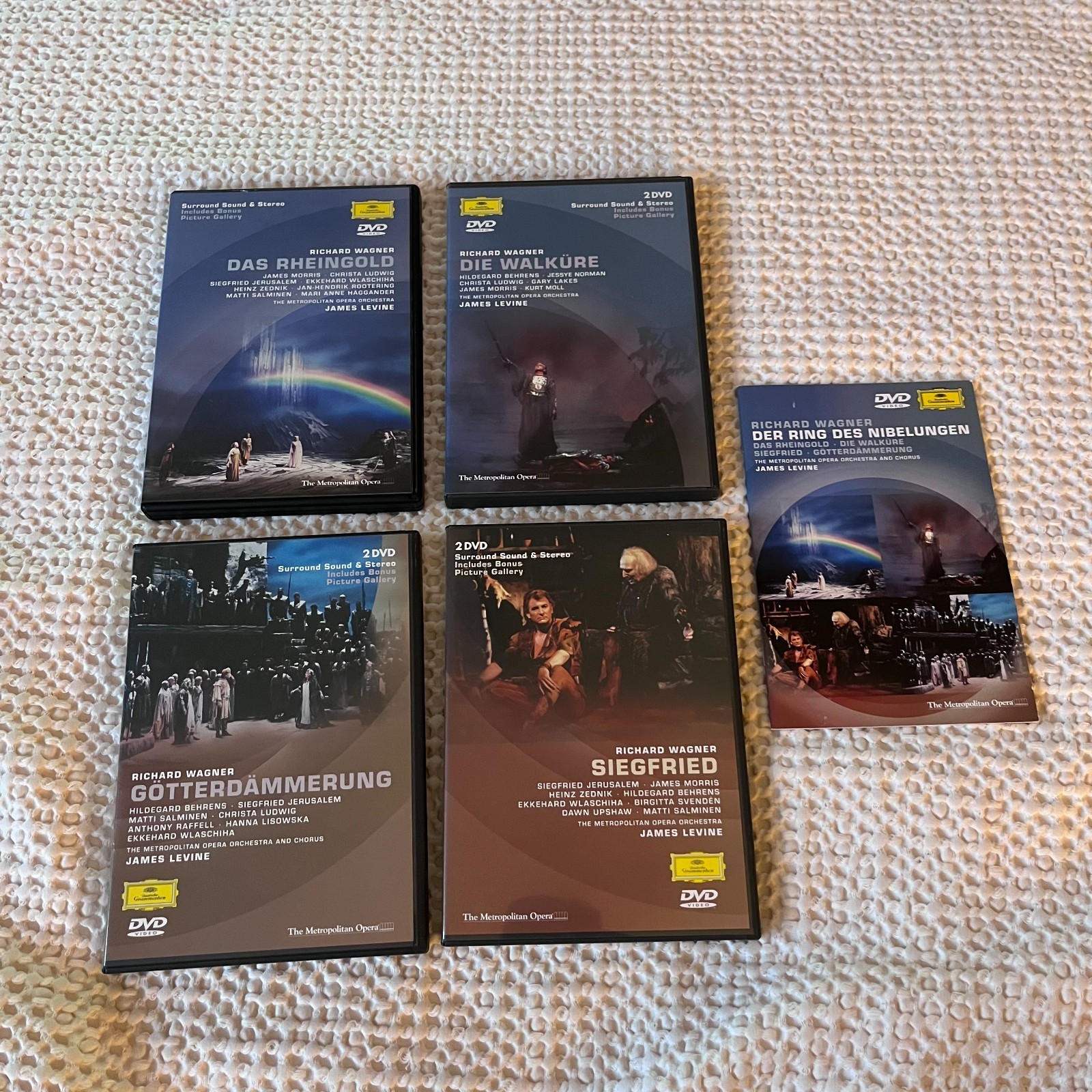 Der Ring des Nibelungen (DVD, 2004, 7-Disc Box Set) Richard Wagner Metropolitan