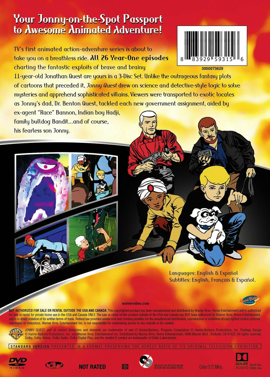 Jonny Quest Season One DVD NEW
