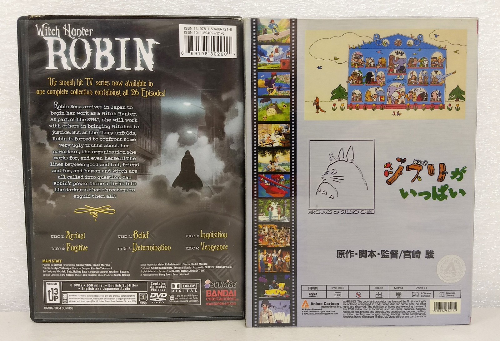Anime DVD Lot Of 15 Titles Sets ~ 29 Discs ~ Studio Ghibli The End of Evangelion