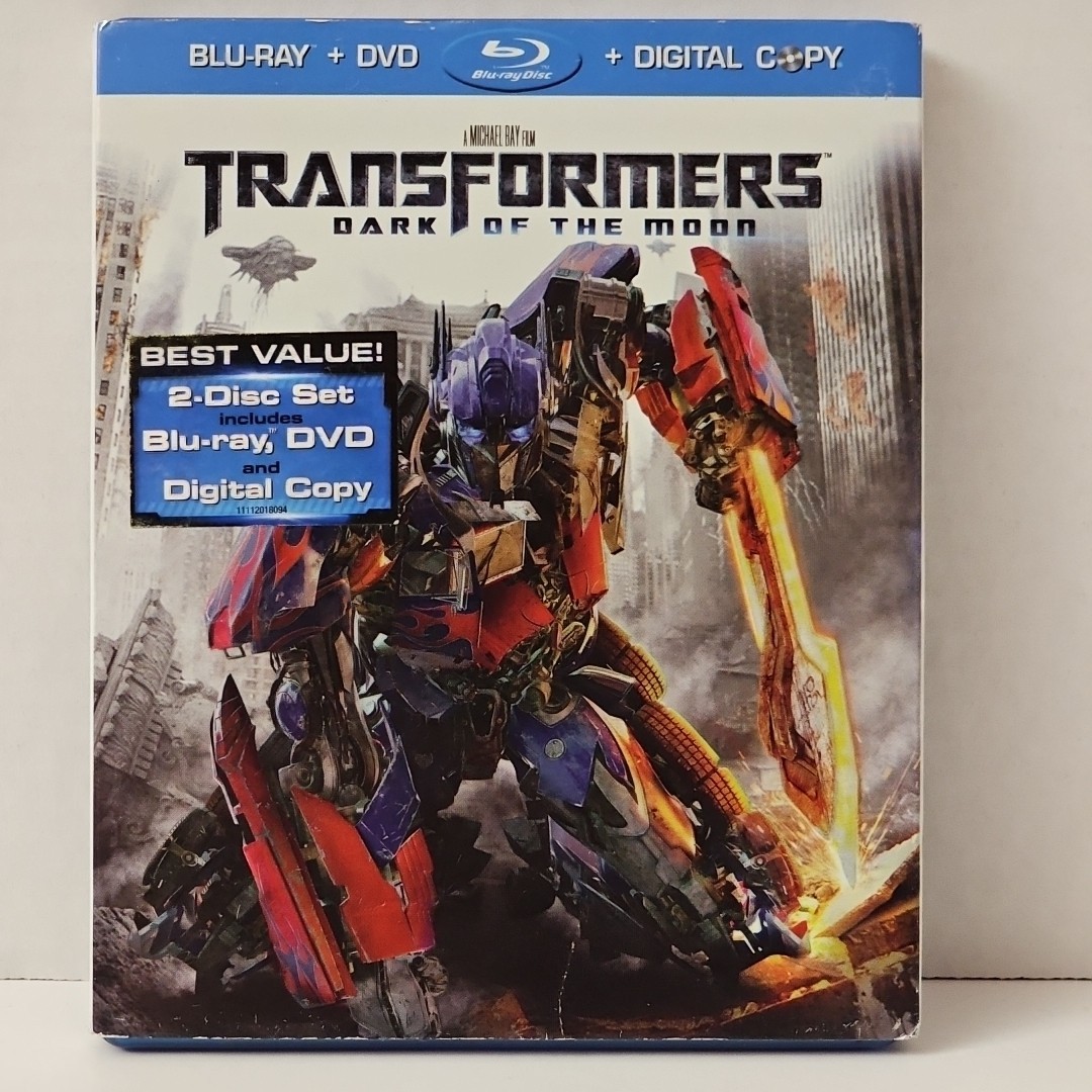 Transformers: Dark of the Moon – Blu-Ray & DVD w/ Slipcover – Tested